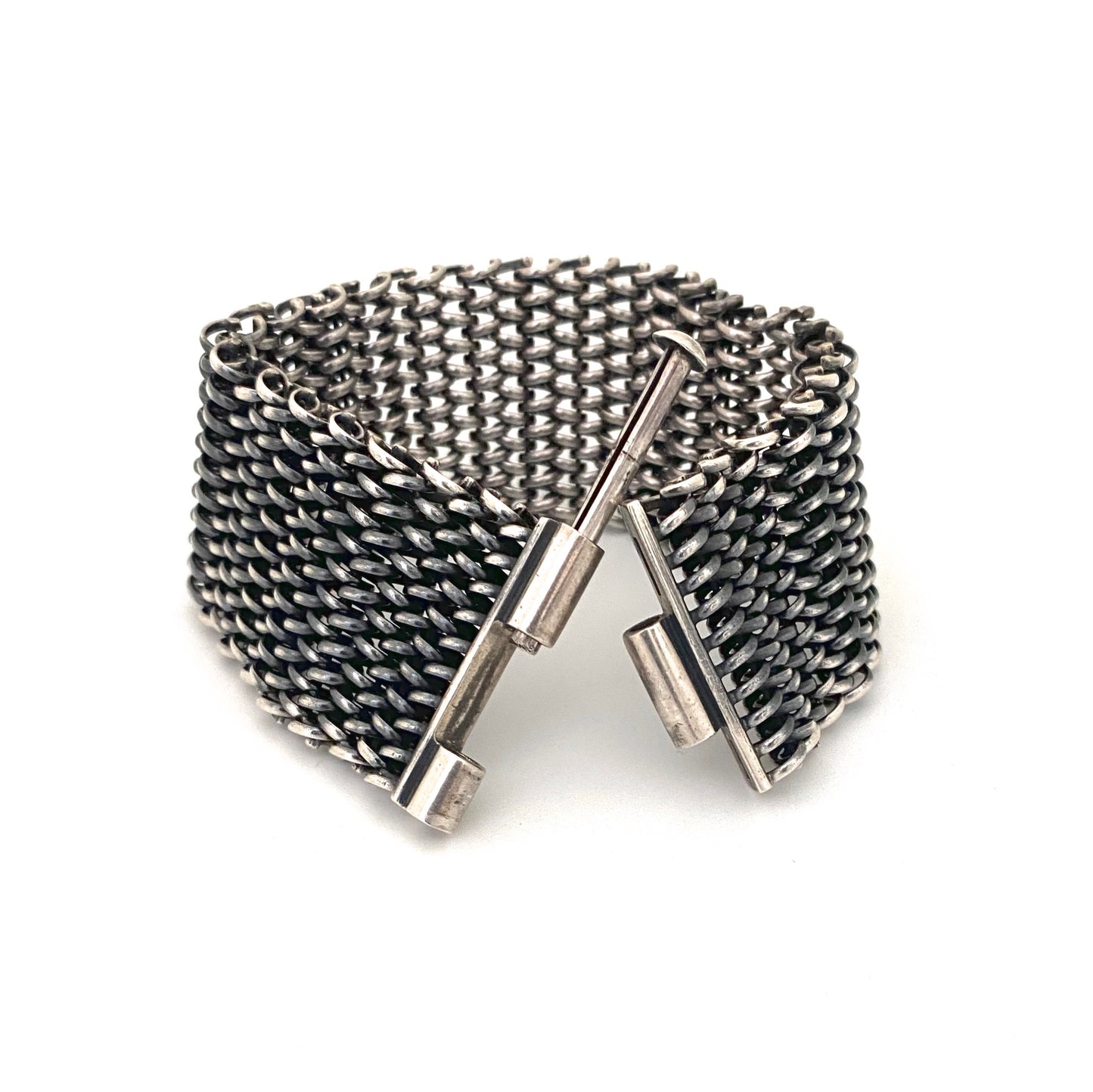 Tomasz Stajszczak Poland heavy silver coil link bracelet