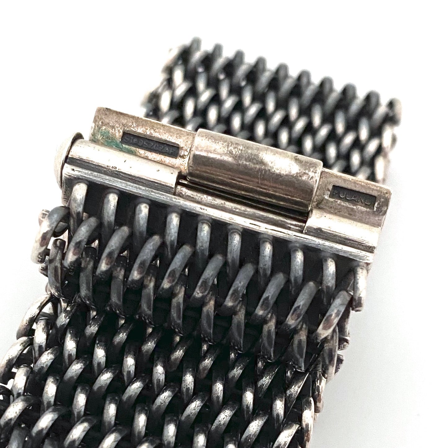 Tomasz Stajszczak Poland heavy silver coil link bracelet