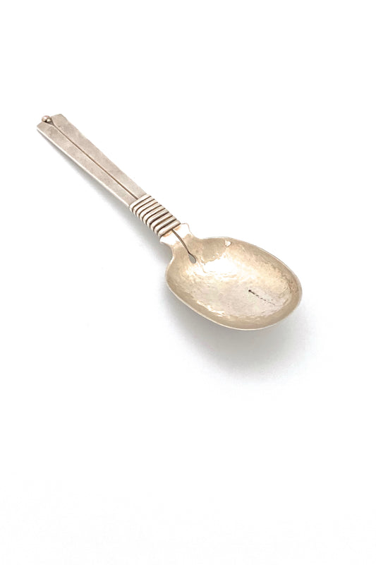William Spratling Taxco Mexico vintage silver serving spoon Silver Thread midcentury modern design