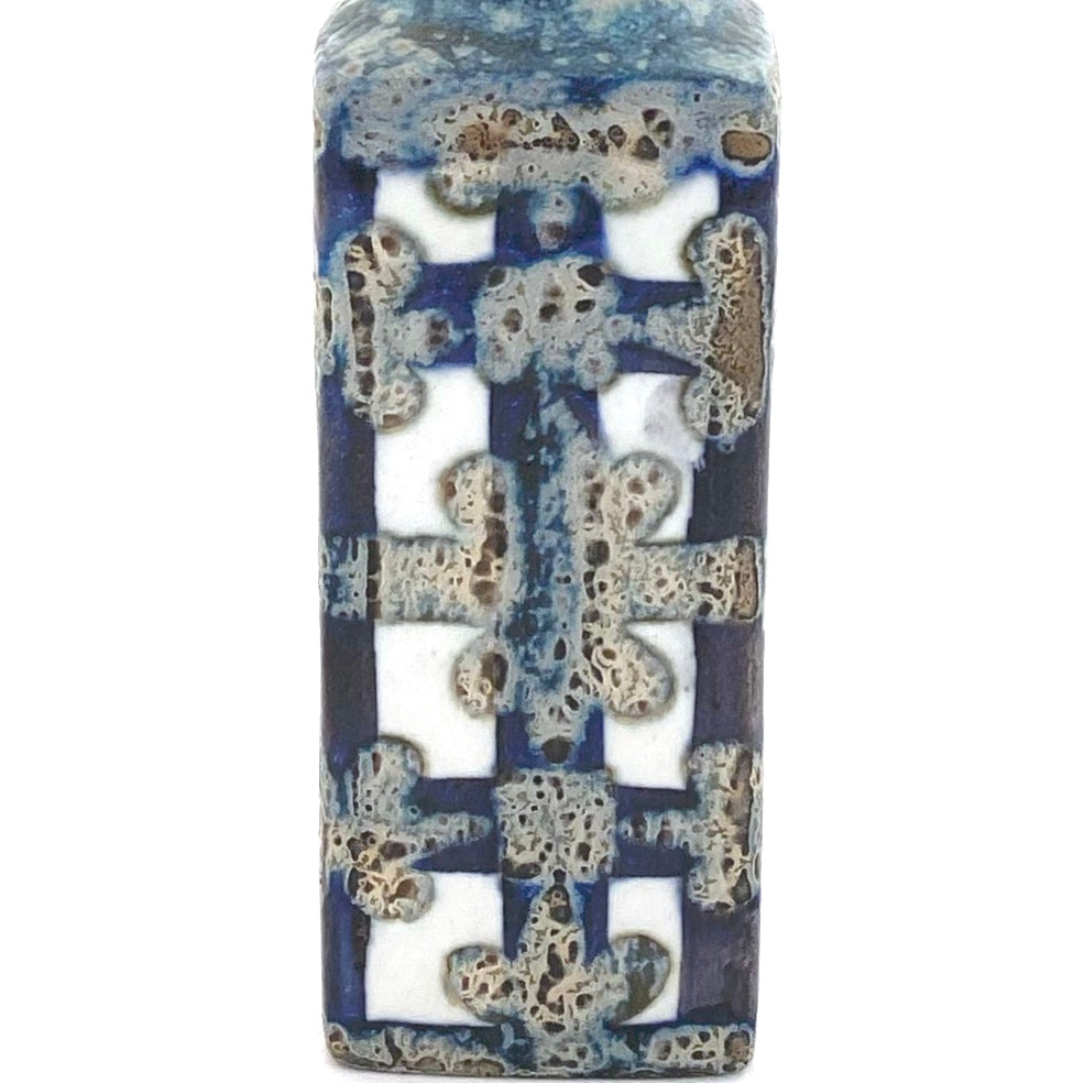 detail Royal Copenhagen Denmark vintage faience small Baca vase Nils Thorsson Scandinavian Modern design