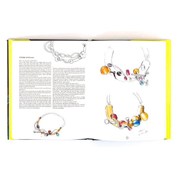 Ettore Sottsass Jewelry by Architects1987 Barbara Radice vintage jewelry reference book