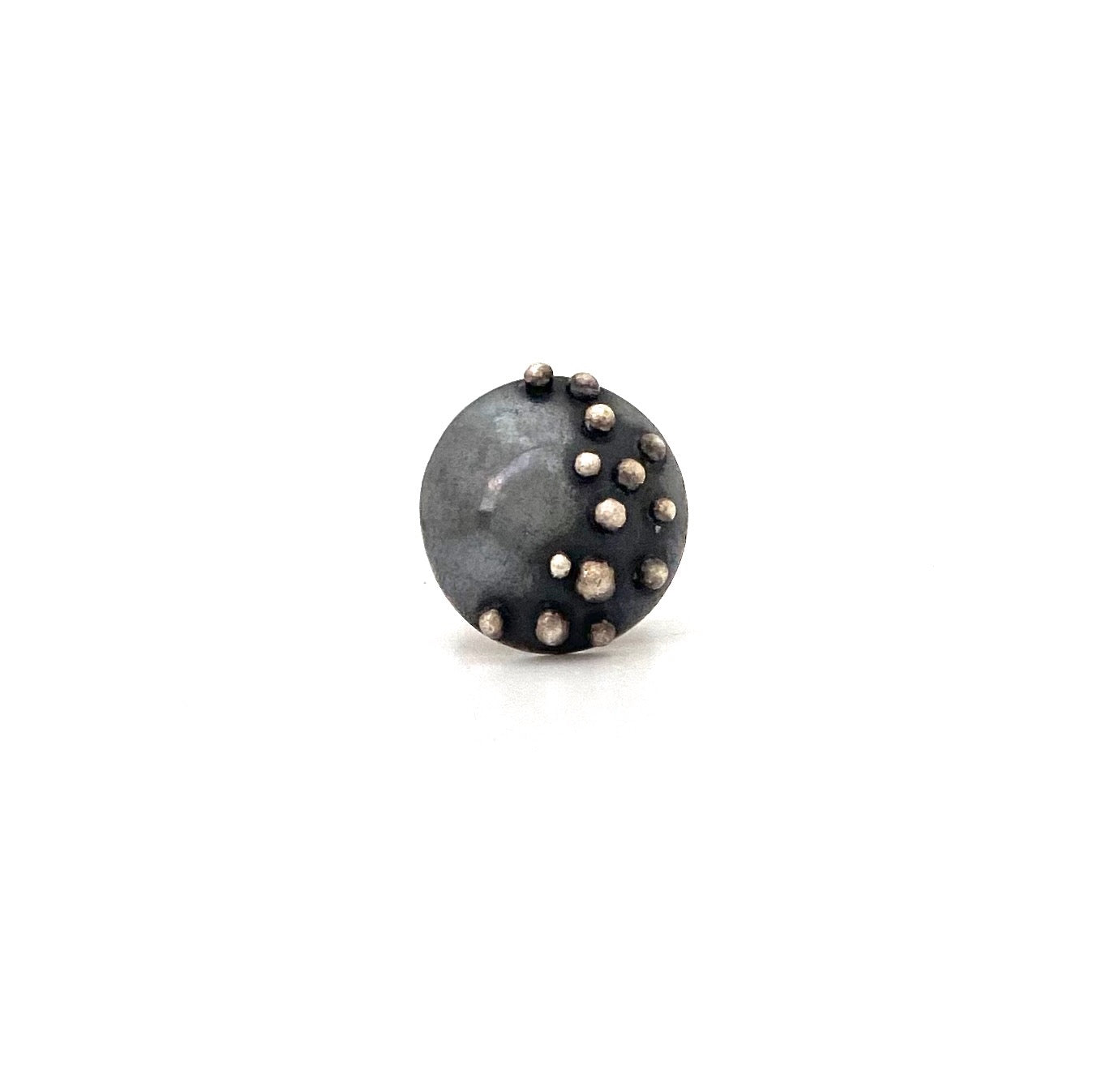 vintage silver Modernist dome ring ~ nicely constructed