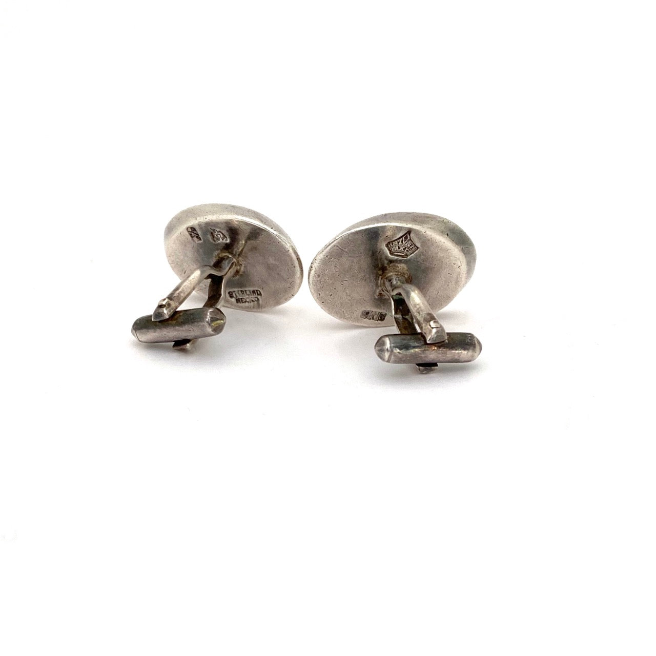 Antonio Pineda large early silver cufflinks
