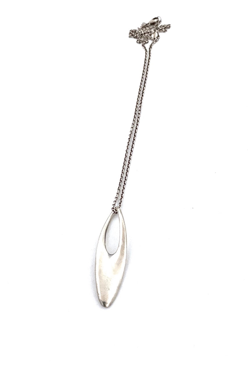 Georg Jensen Denmark vintage silver Zephyr necklace #500 Regitze Overgaard Scandinavian Modernist jewelry design