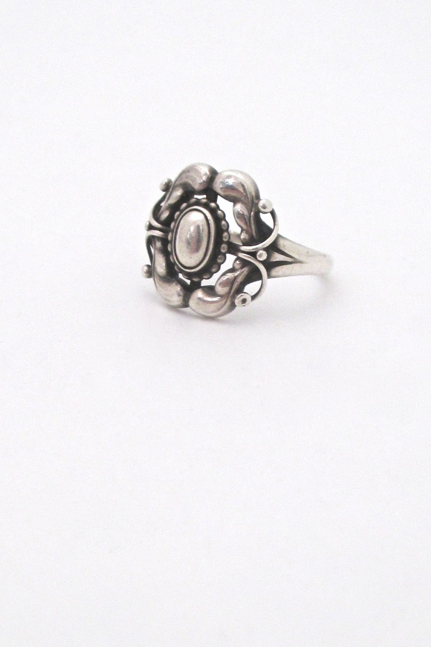 profile Georg Jensen Denmark vintage silver ring 39 Scandinavian design