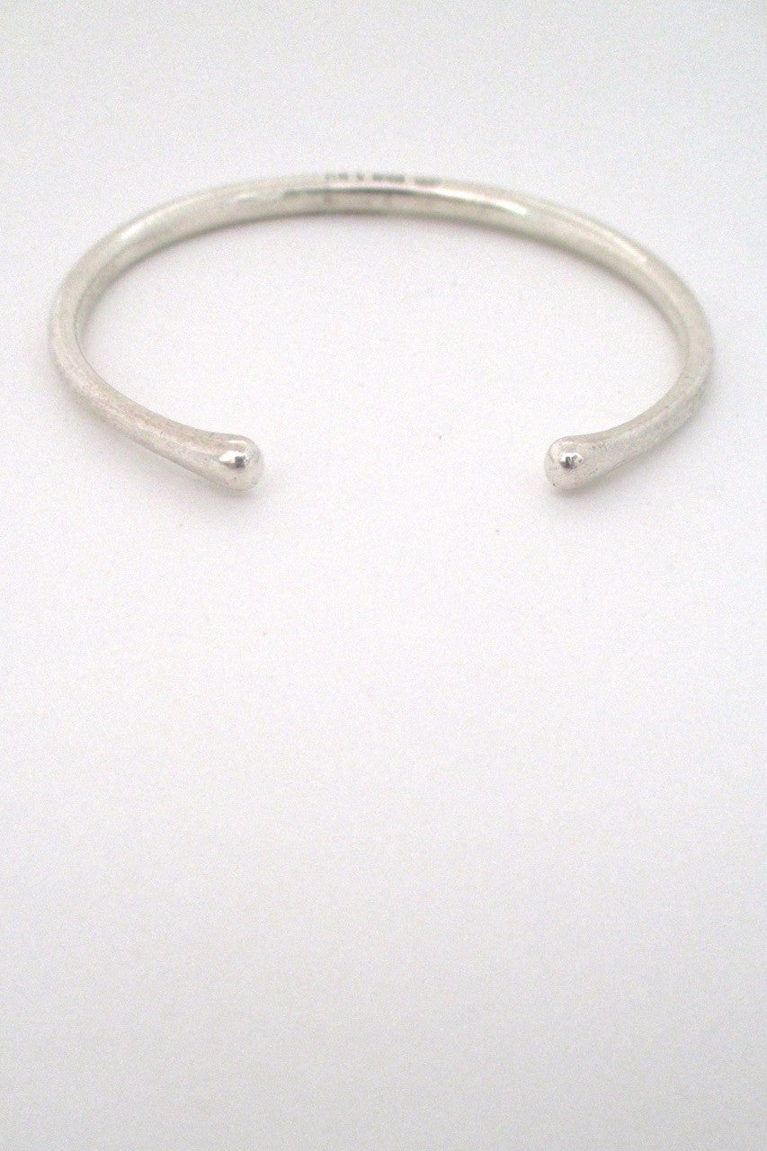 Georg Jensen Denmark vintage Scandinavian Modern silver cuff bracelet 150 Nordic design