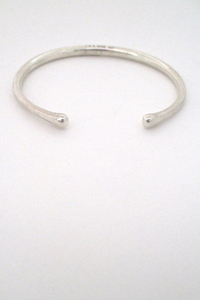 Georg Jensen Denmark vintage Scandinavian Modern silver cuff bracelet 150 Nordic design