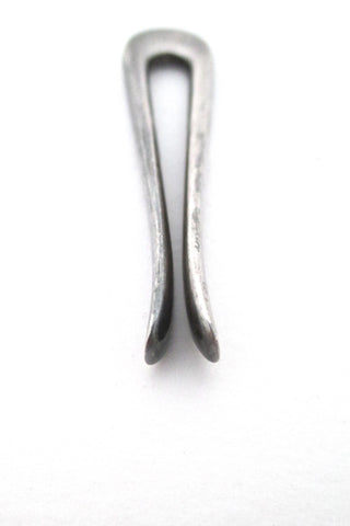 Georg Jensen Denmark vintage modernist silver tie bar money clip pendant