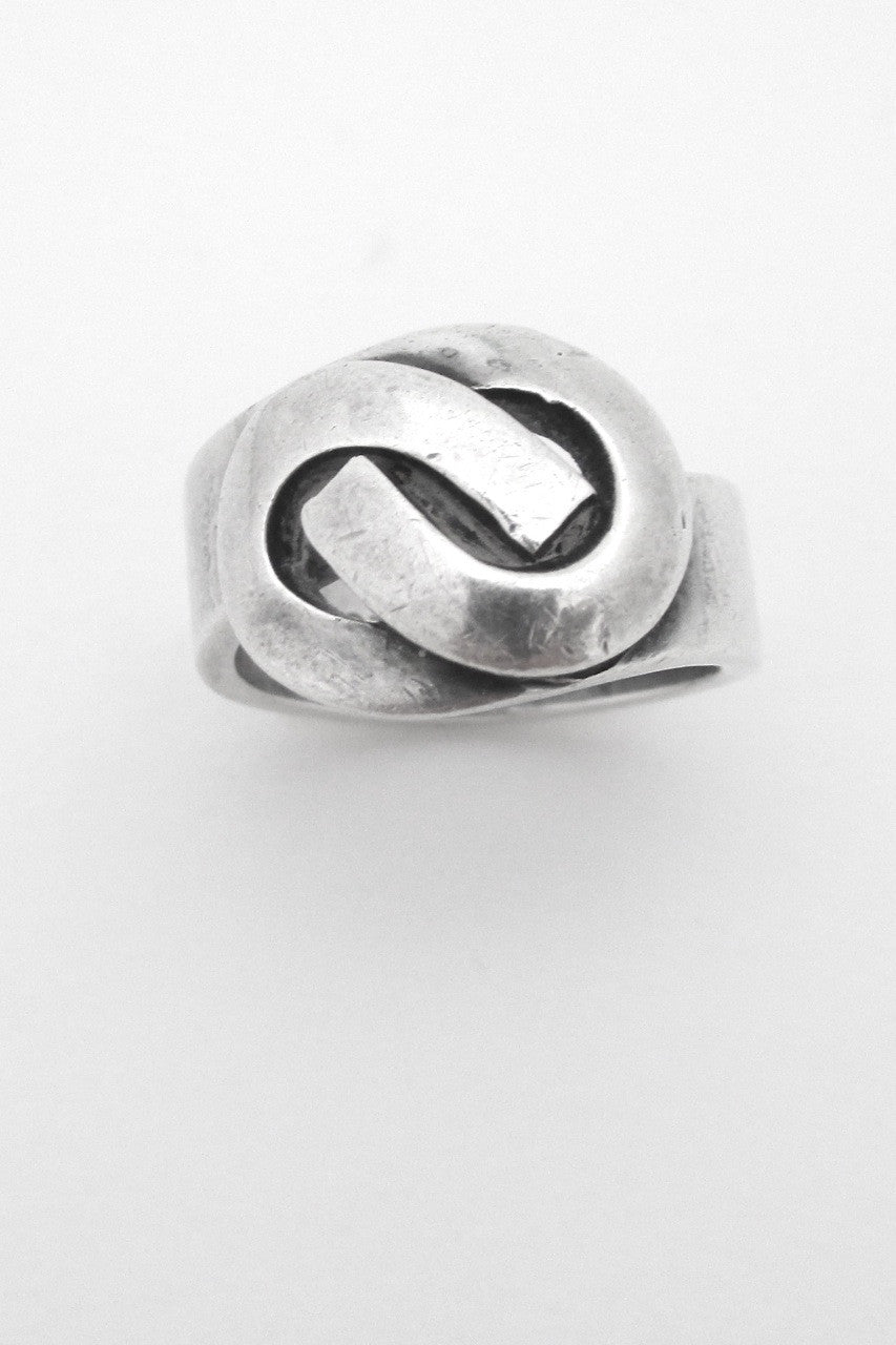 Henry Steig New York American Modernist vintage sterling silver ring