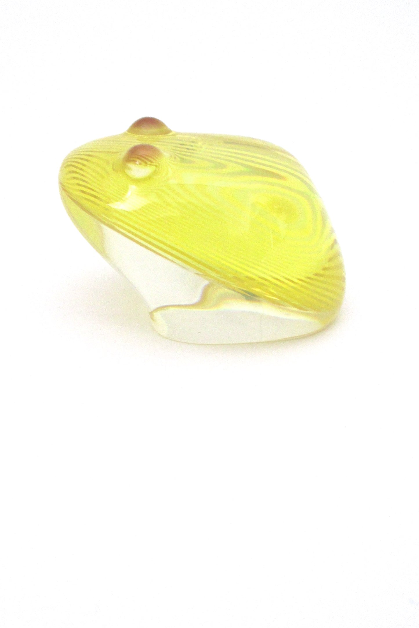 profile Abraham Palatnik Brazil vintage lucite frog sculpture rare