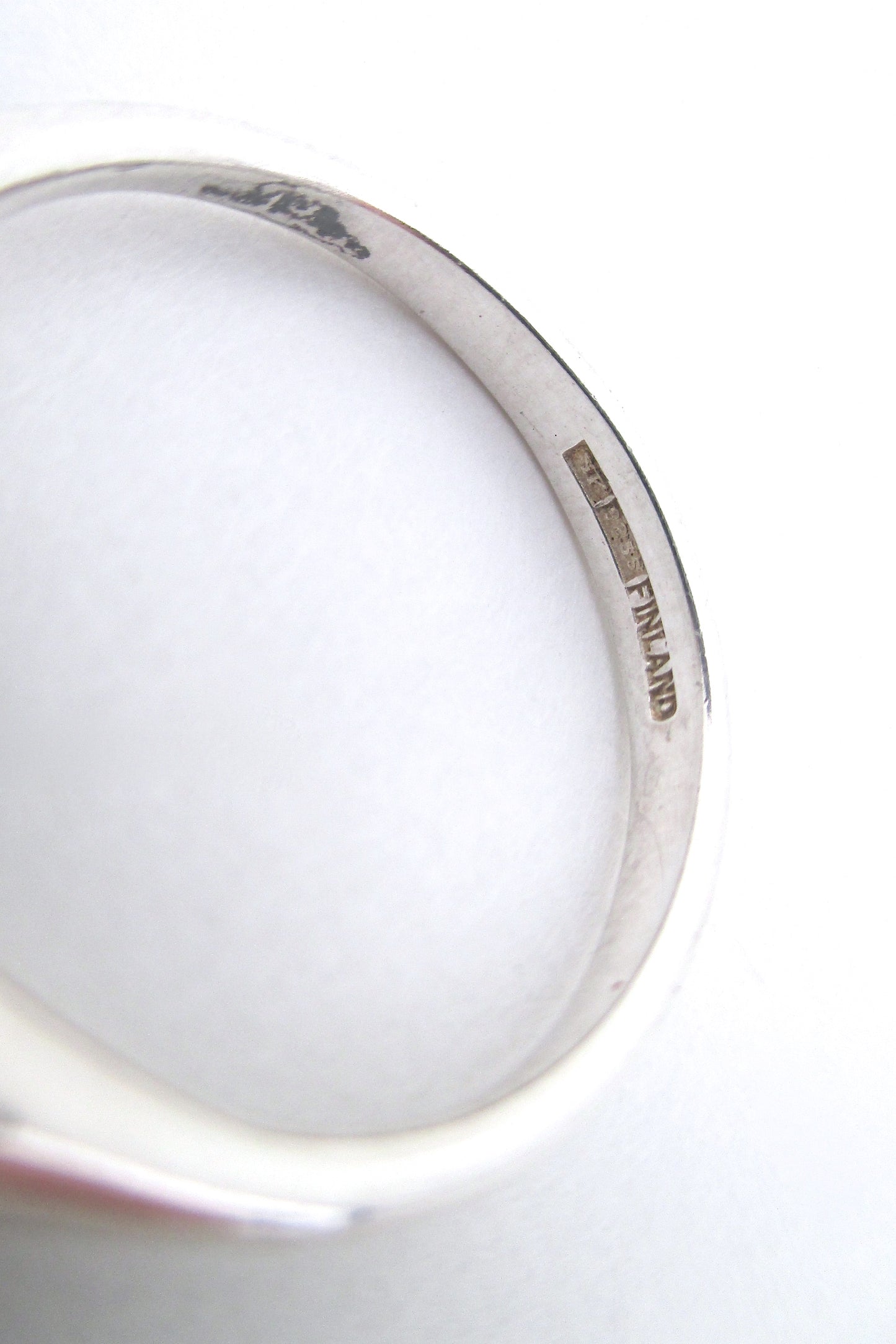 Elis Kauppi silver & chrysoprase spheres ring