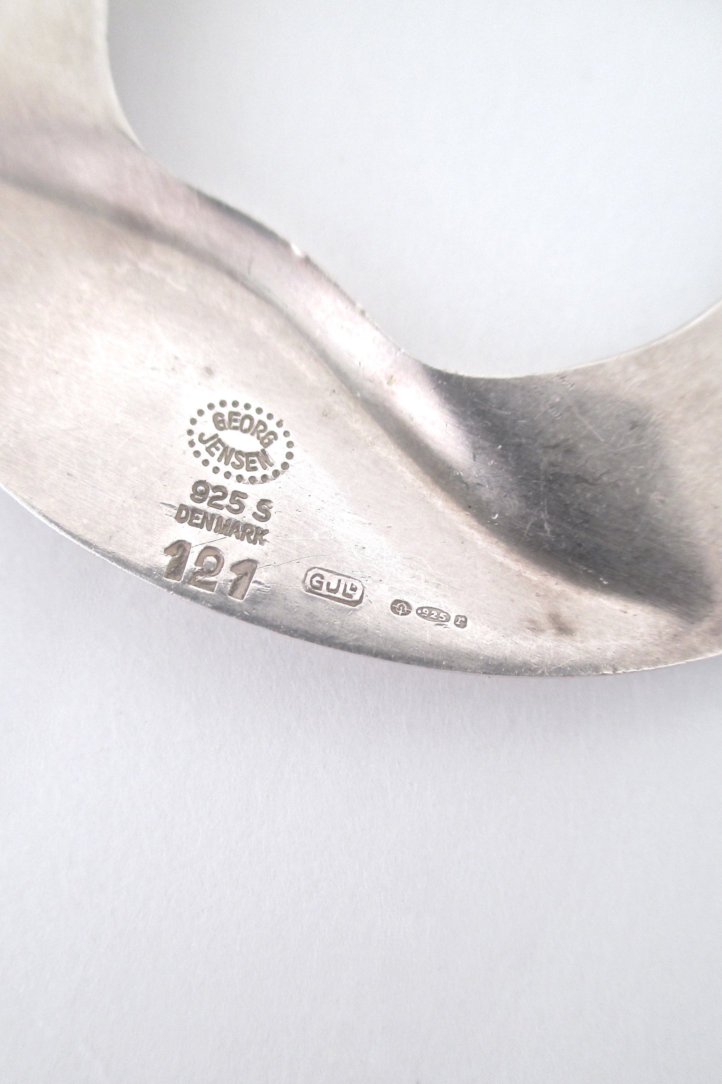 Georg Jensen large silver pendant #121 by Henning Koppel