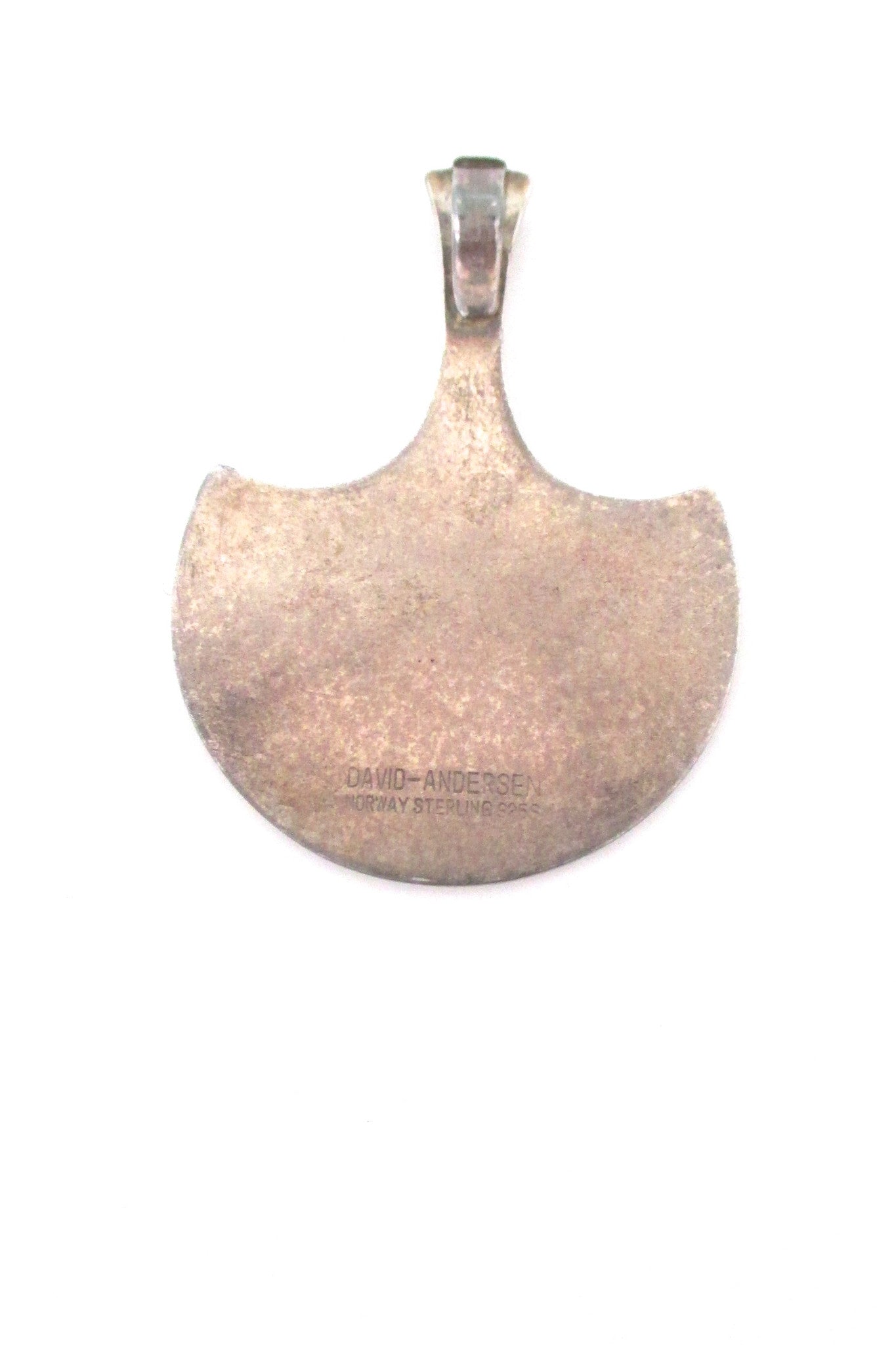 David-Andersen shades of blue enamel pendant & neck ring