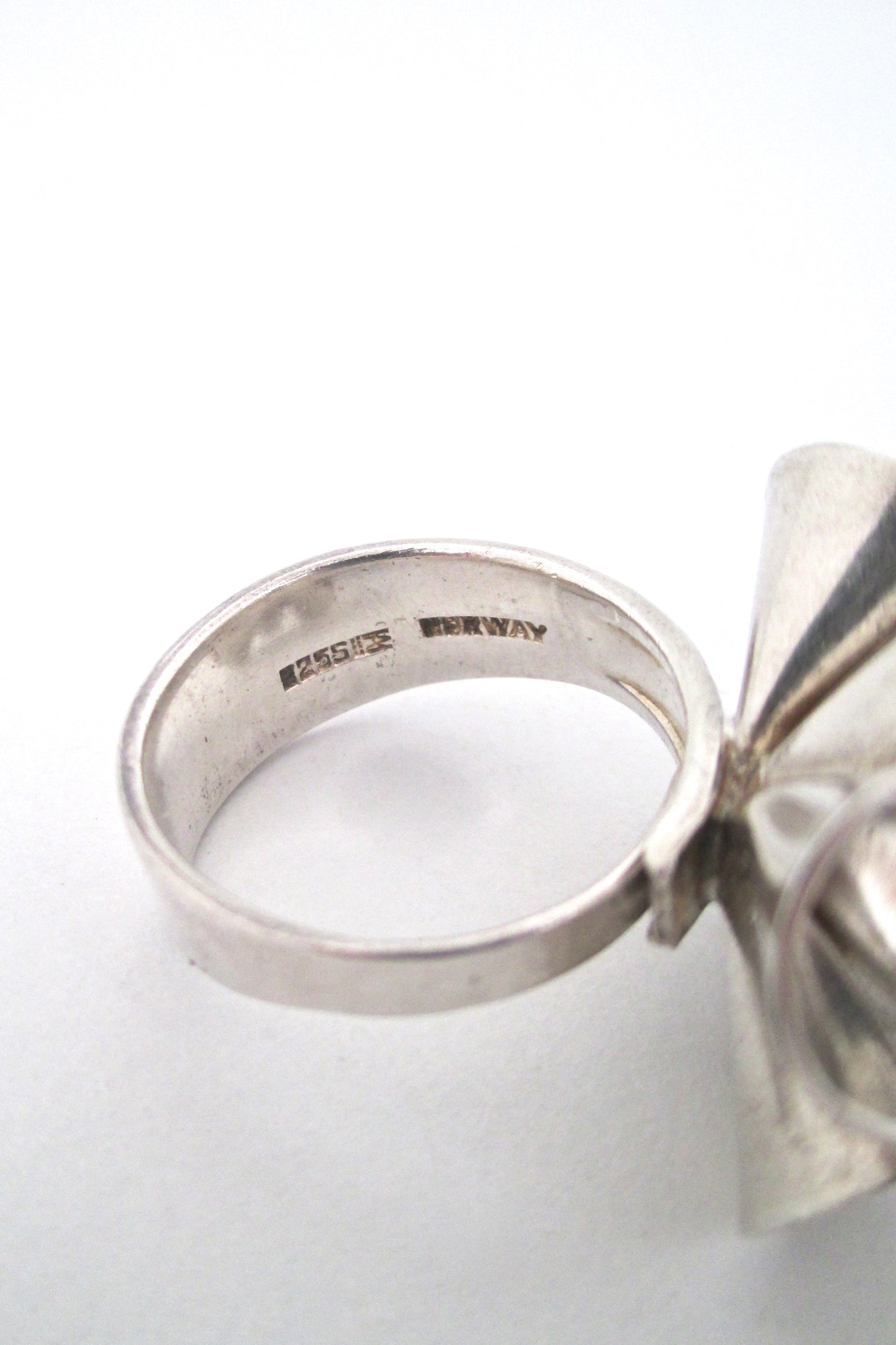 Magnus Aase large 'silver cones' ring