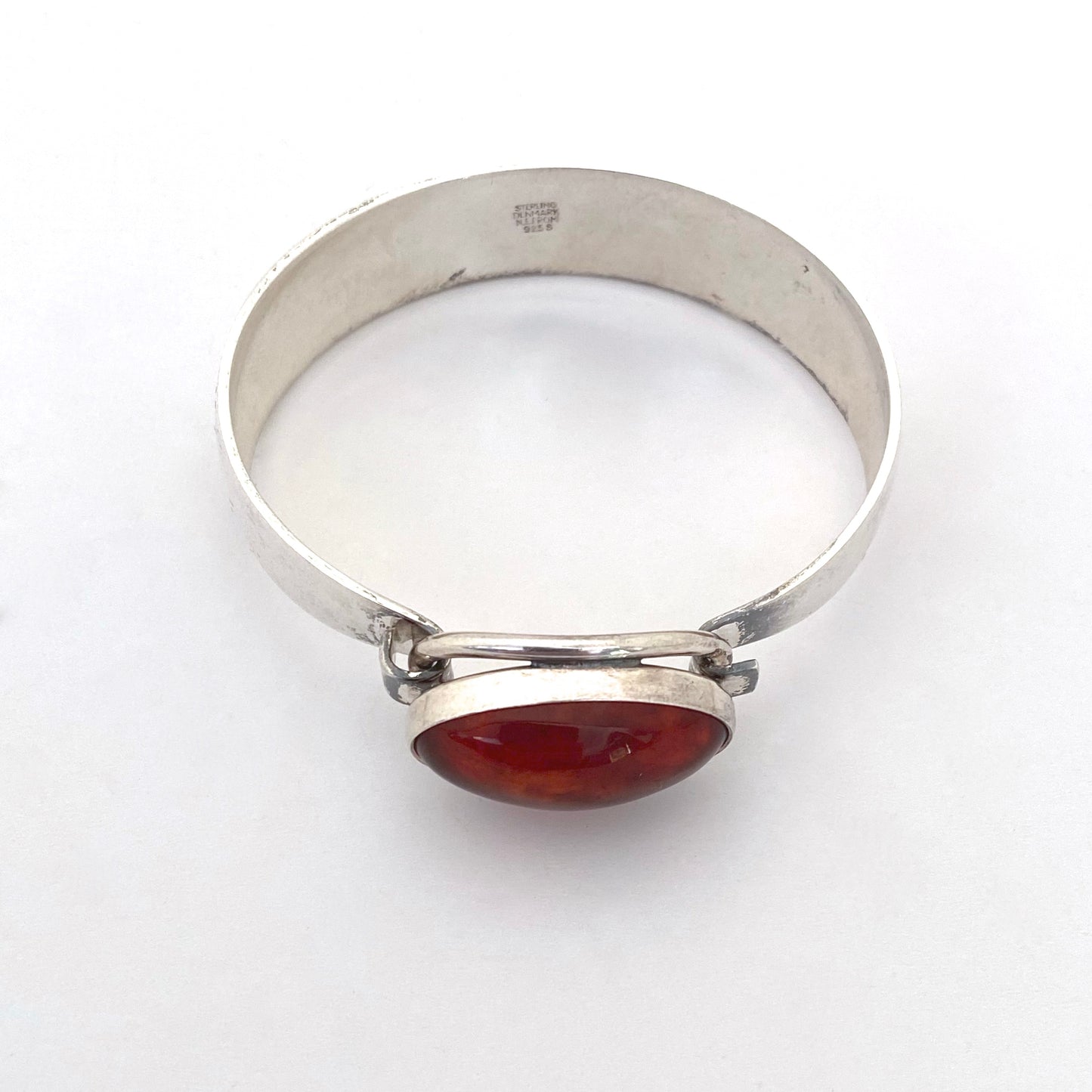 Niels Erik From vintage silver & amber bracelet