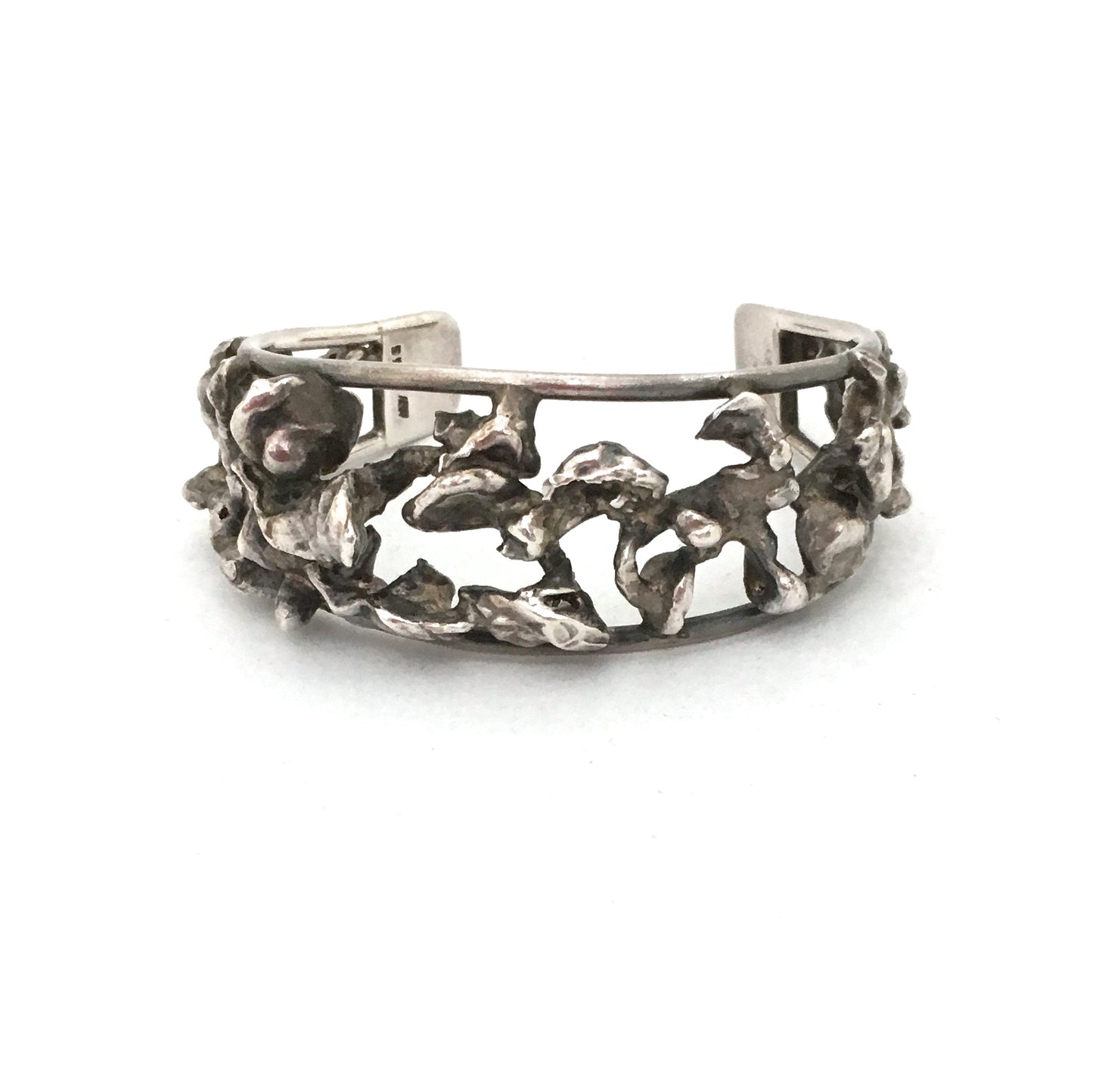 Aage Weimar heavy brutalist silver cuff bracelet