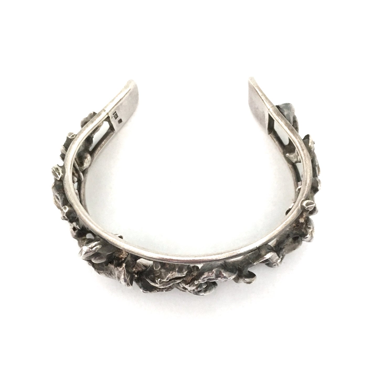 Aage Weimar heavy brutalist silver cuff bracelet
