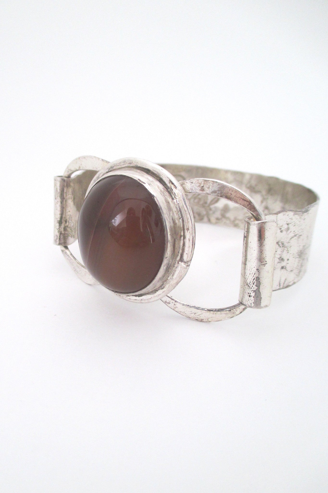 Rafael Canada rare sterling & agate bracelet