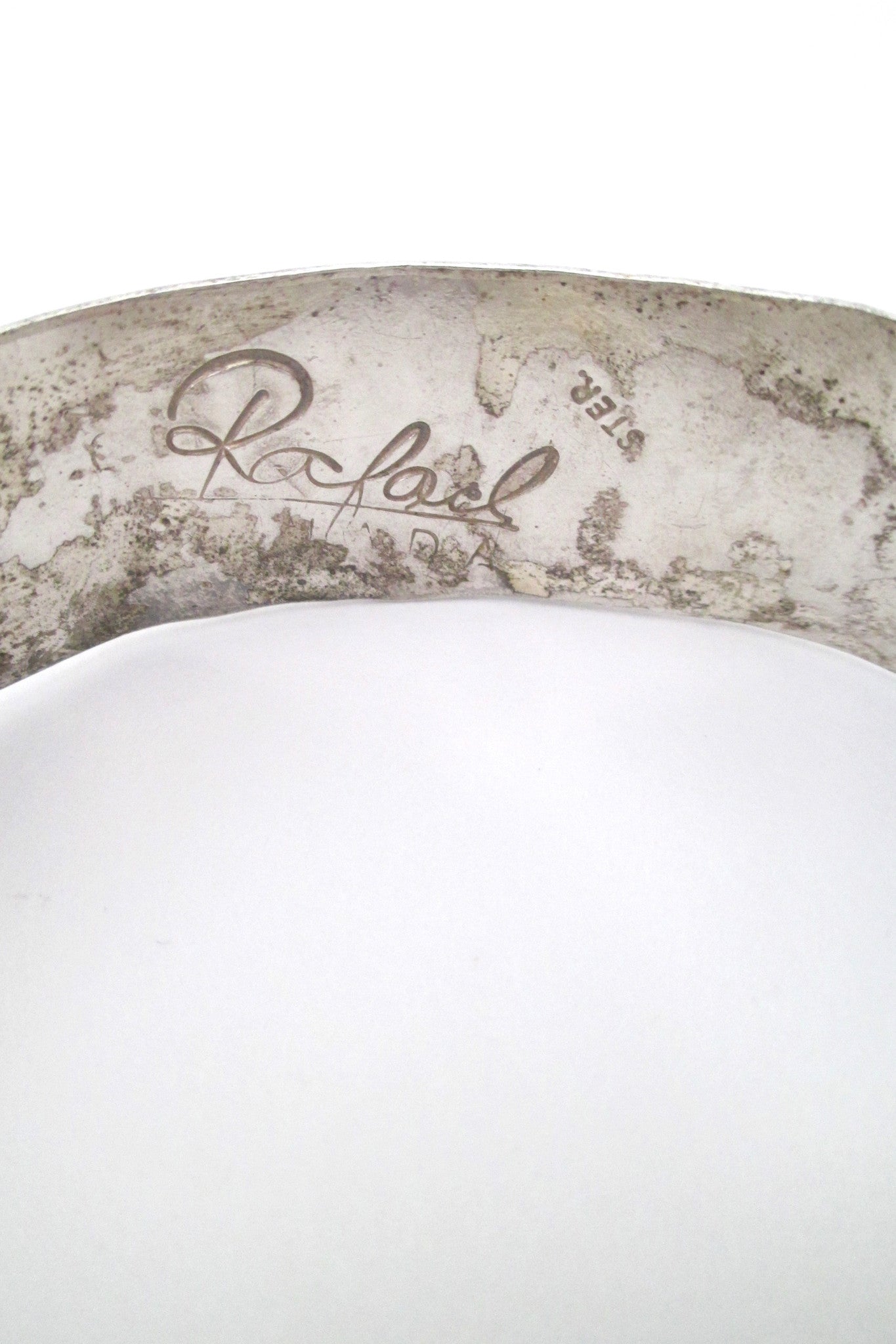 Rafael Canada rare sterling & agate bracelet