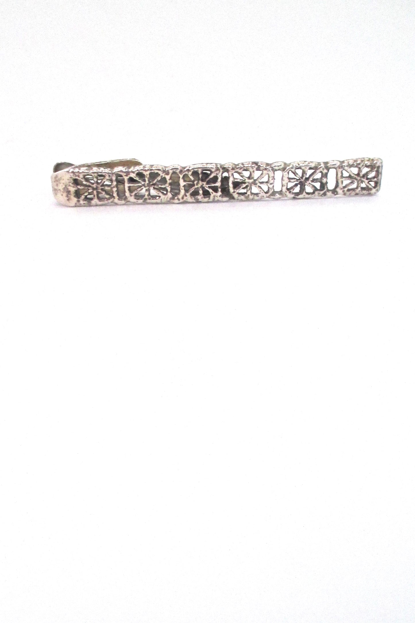 Pentti Sarpaneva for Turun Hopea Finland vintage silver Pitsi tie bar Scandinavian design