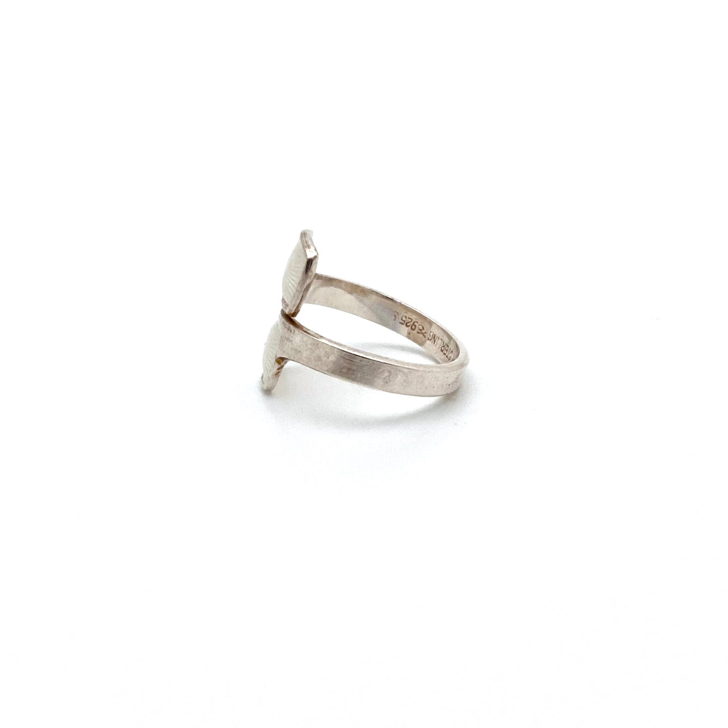 Aksel Holmsen silver & enamel ring ~ white