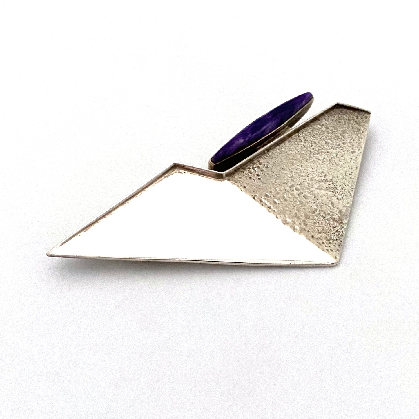 large postmodern brooch / bolo necklace ~ signed