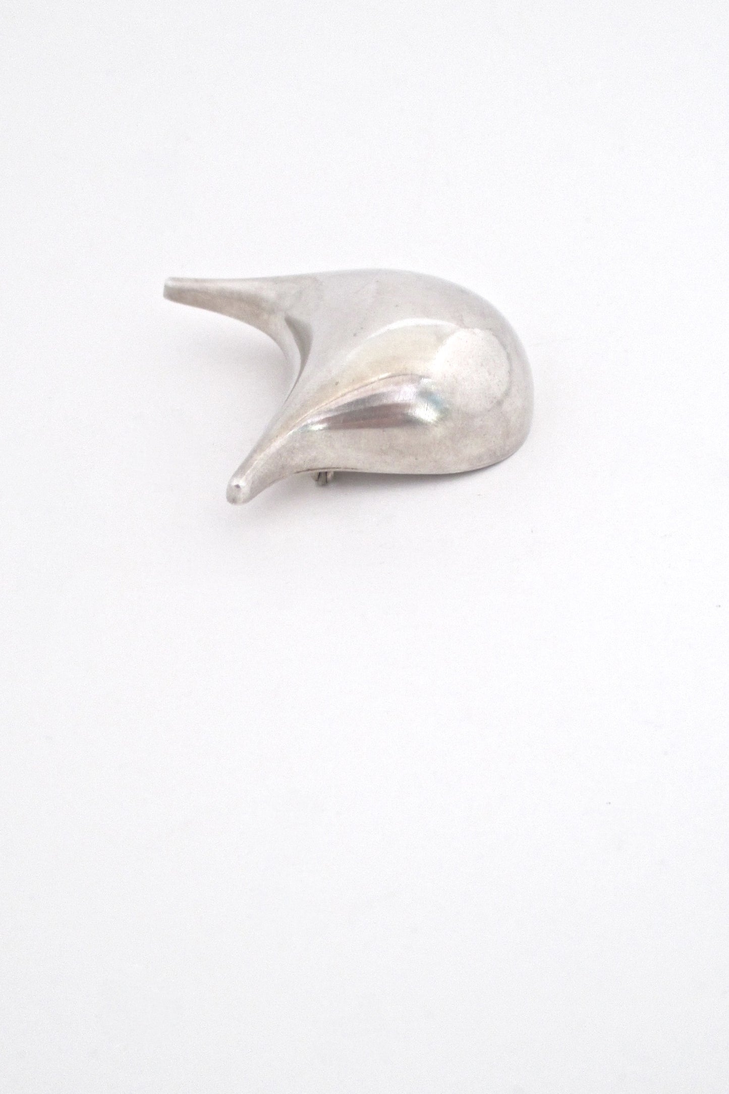 detail Georg Jensen Denmark vintage silver Scandinavian Modern brooch by Nanna Ditzel
