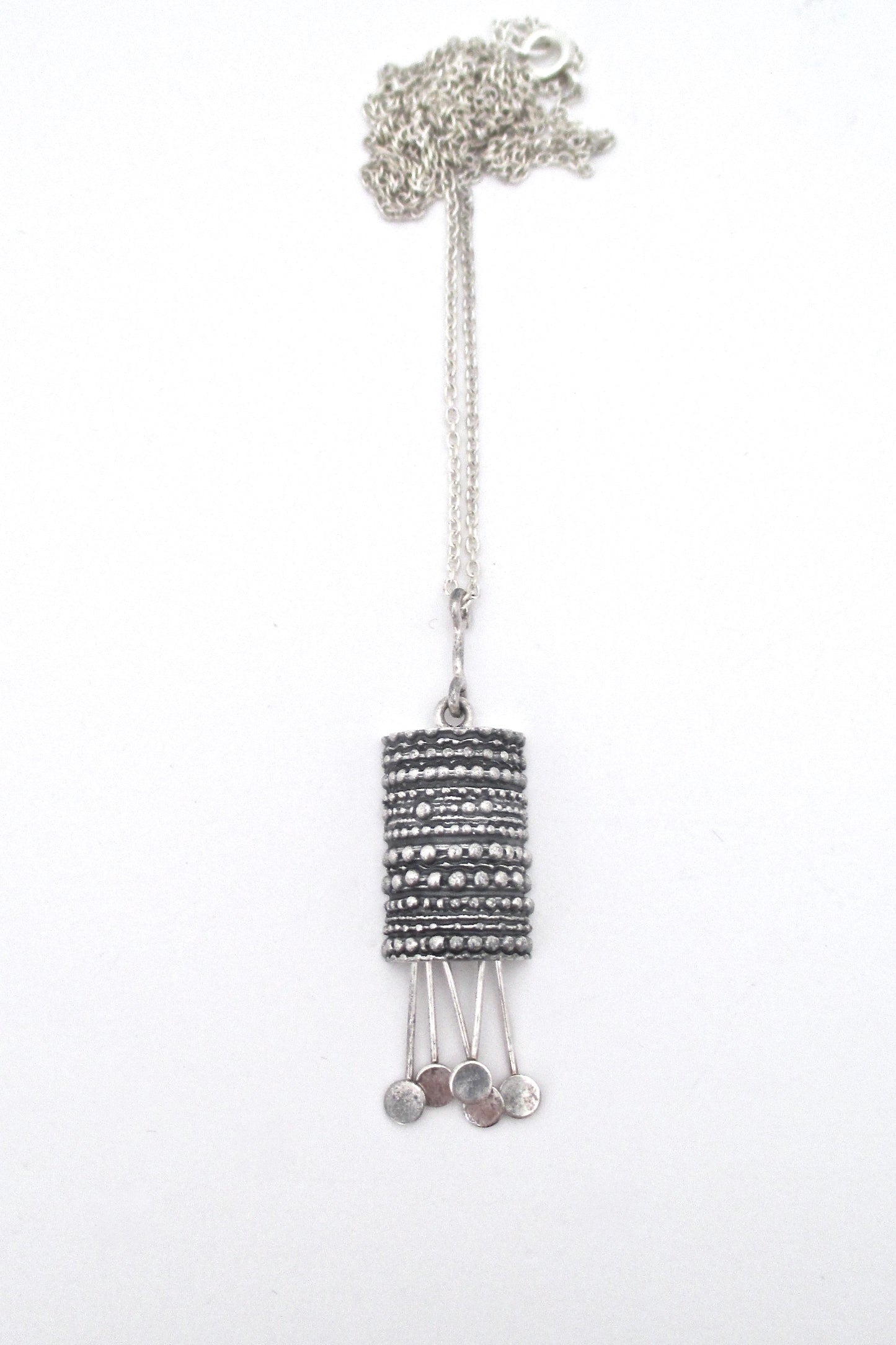 Jorma Laine kinetic silver pendant - 1971