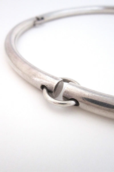 Jens Asby, Denmark vintage sterling silver sectioned neck ring