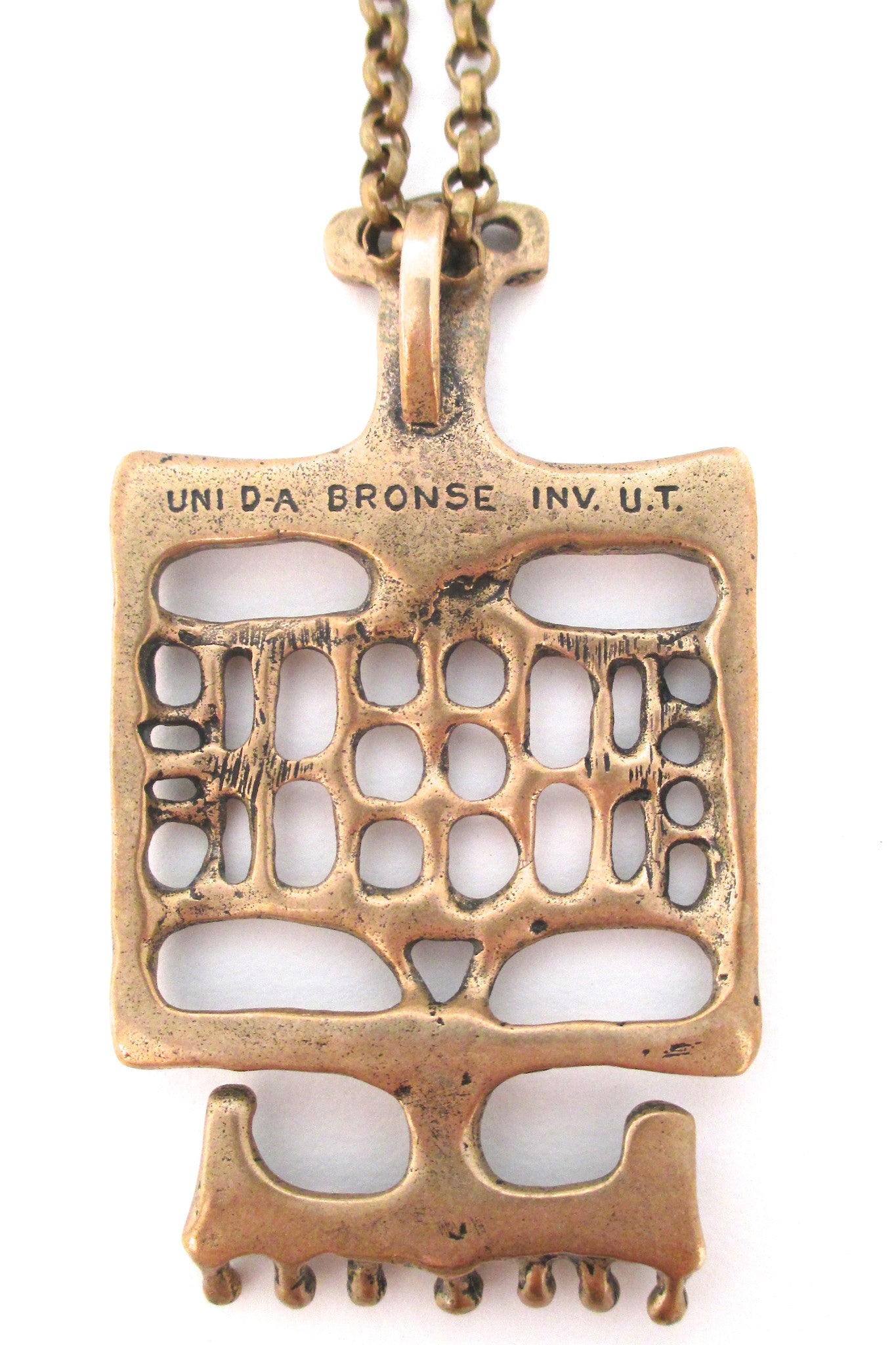 Uni David-Andersen bronze pendant necklace by Unn Tangerud