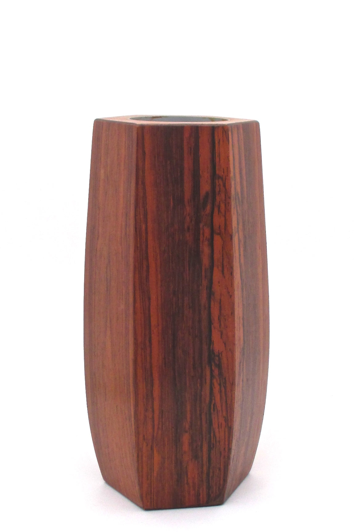rosewood hexagonal vase - Denmark