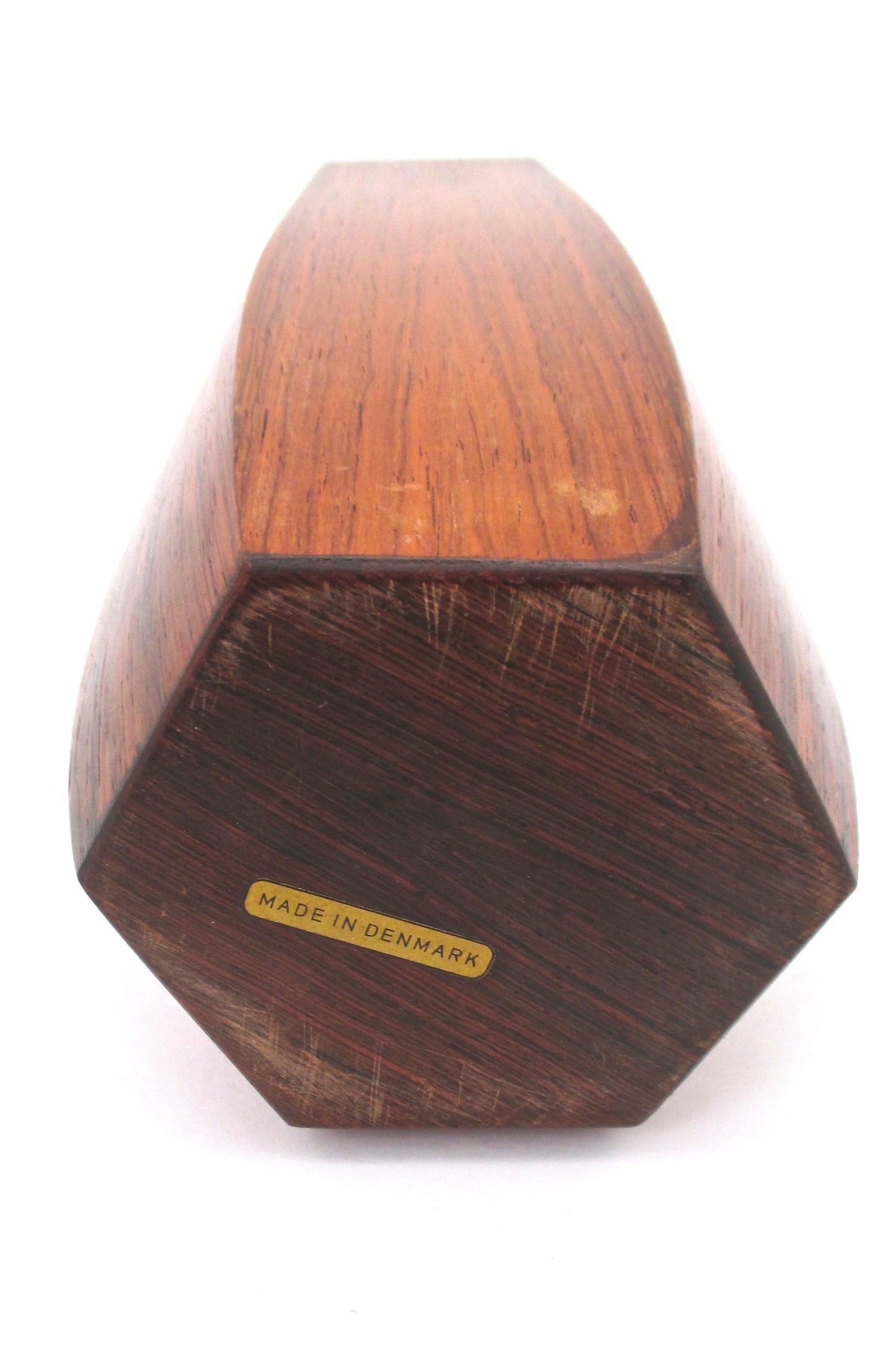 rosewood hexagonal vase - Denmark