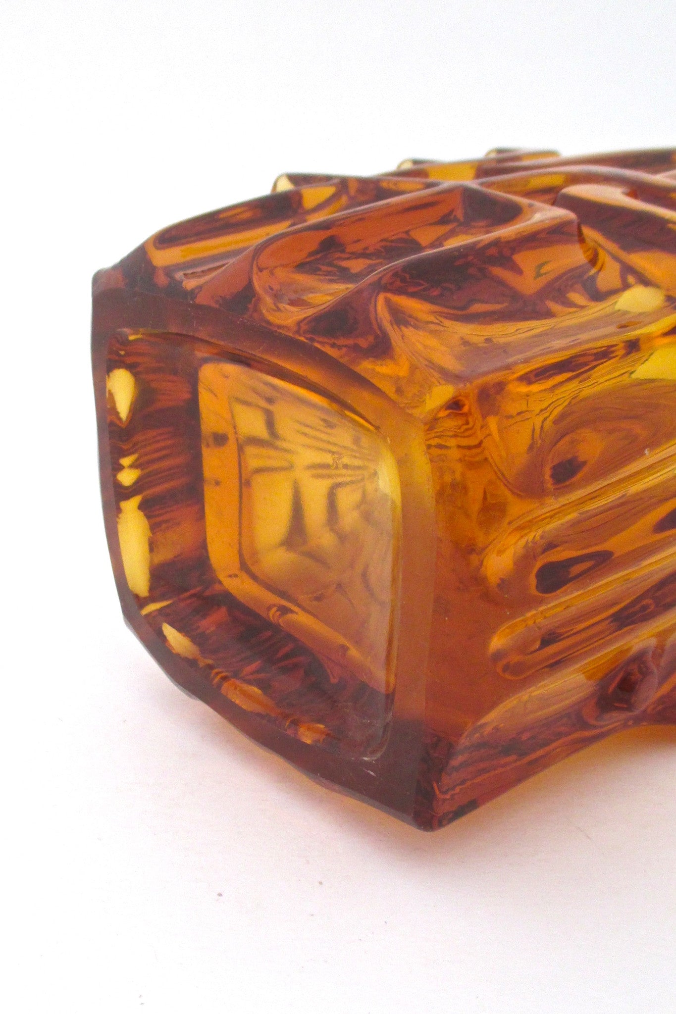 Sklo Union amber vase by Vladislav Urban