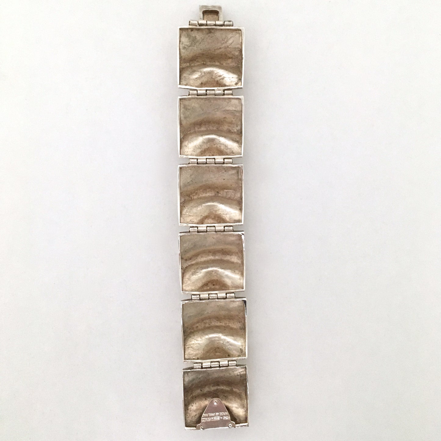Matti Hyvarinen wide & deeply textured bracelet ~ 1970