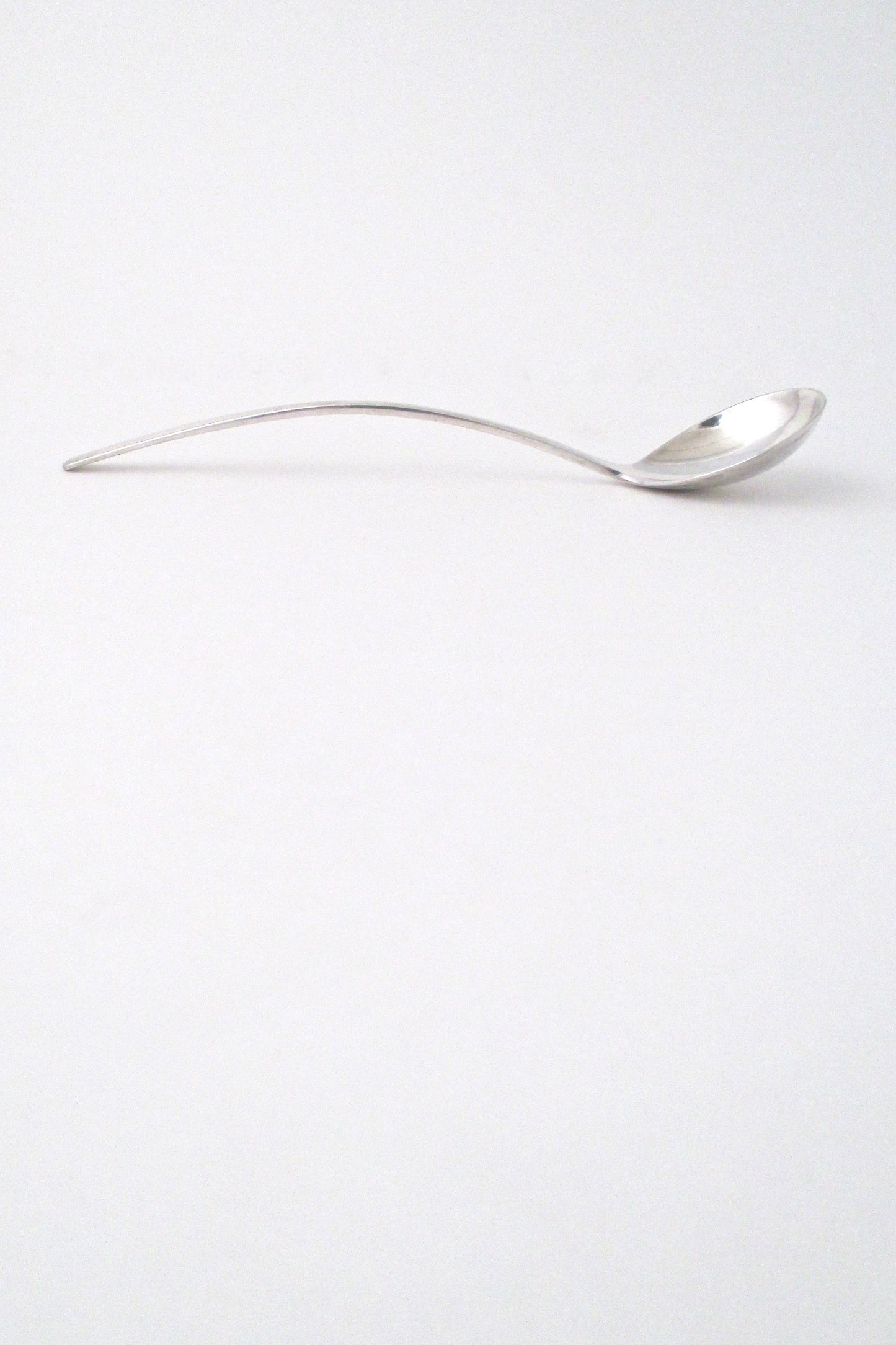 profile Kay Bojesen Denmark vintage sterling silver Grand Prix serving sauce spoon