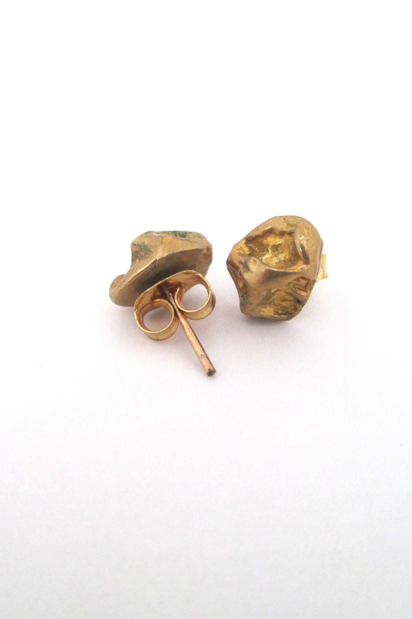 Anne Dick petite bronze pierced earrings - 6 pairs
