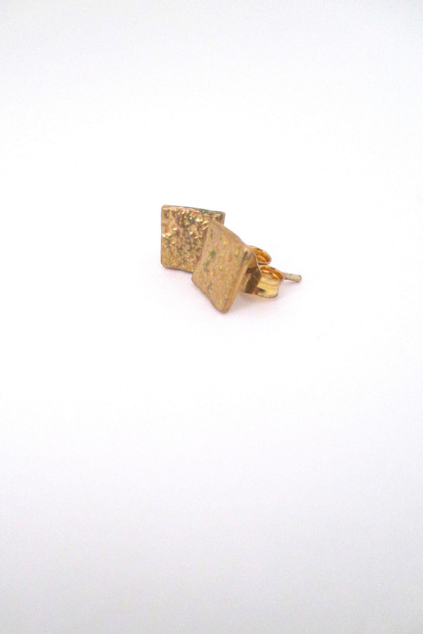 Anne Dick petite bronze pierced earrings - 6 pairs
