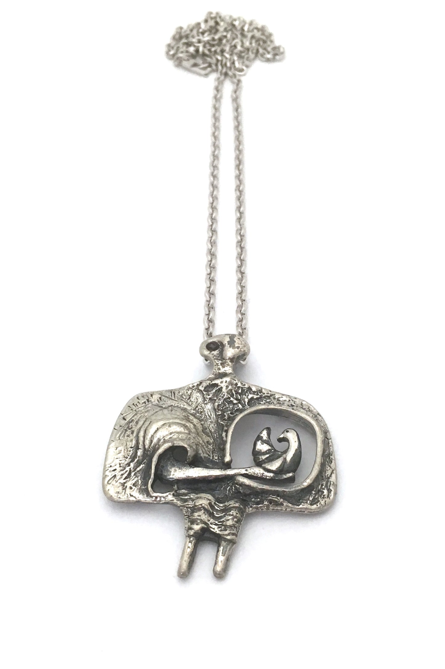 Guy Vidal 'bird in hand' pendant necklace