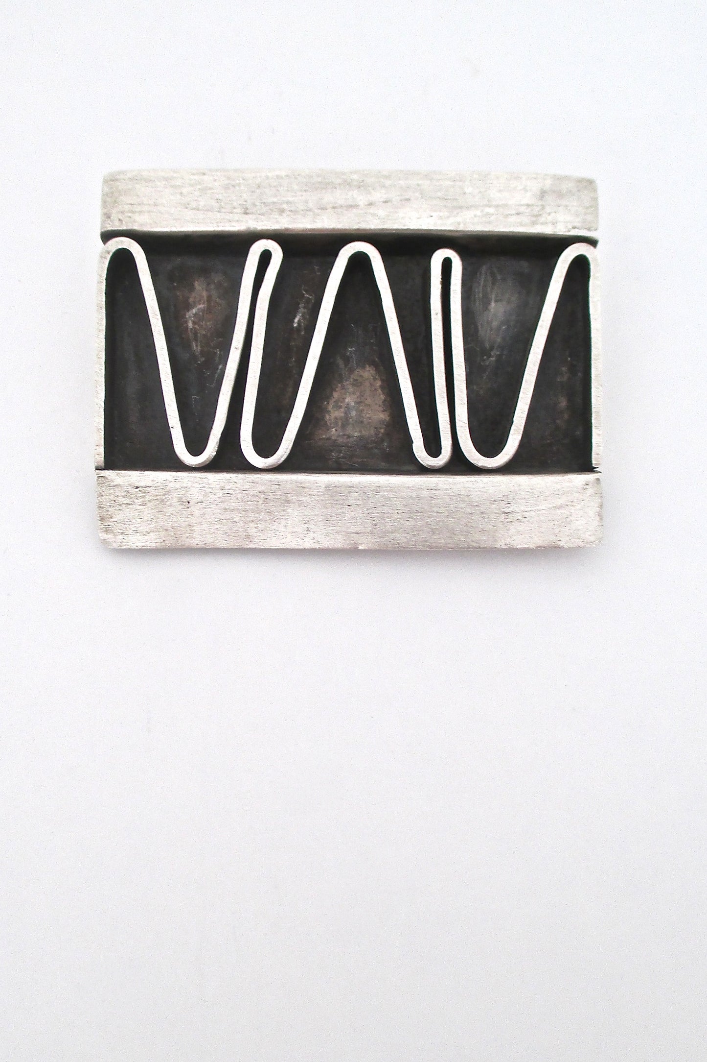 Betty Cooke large shadowbox brooch