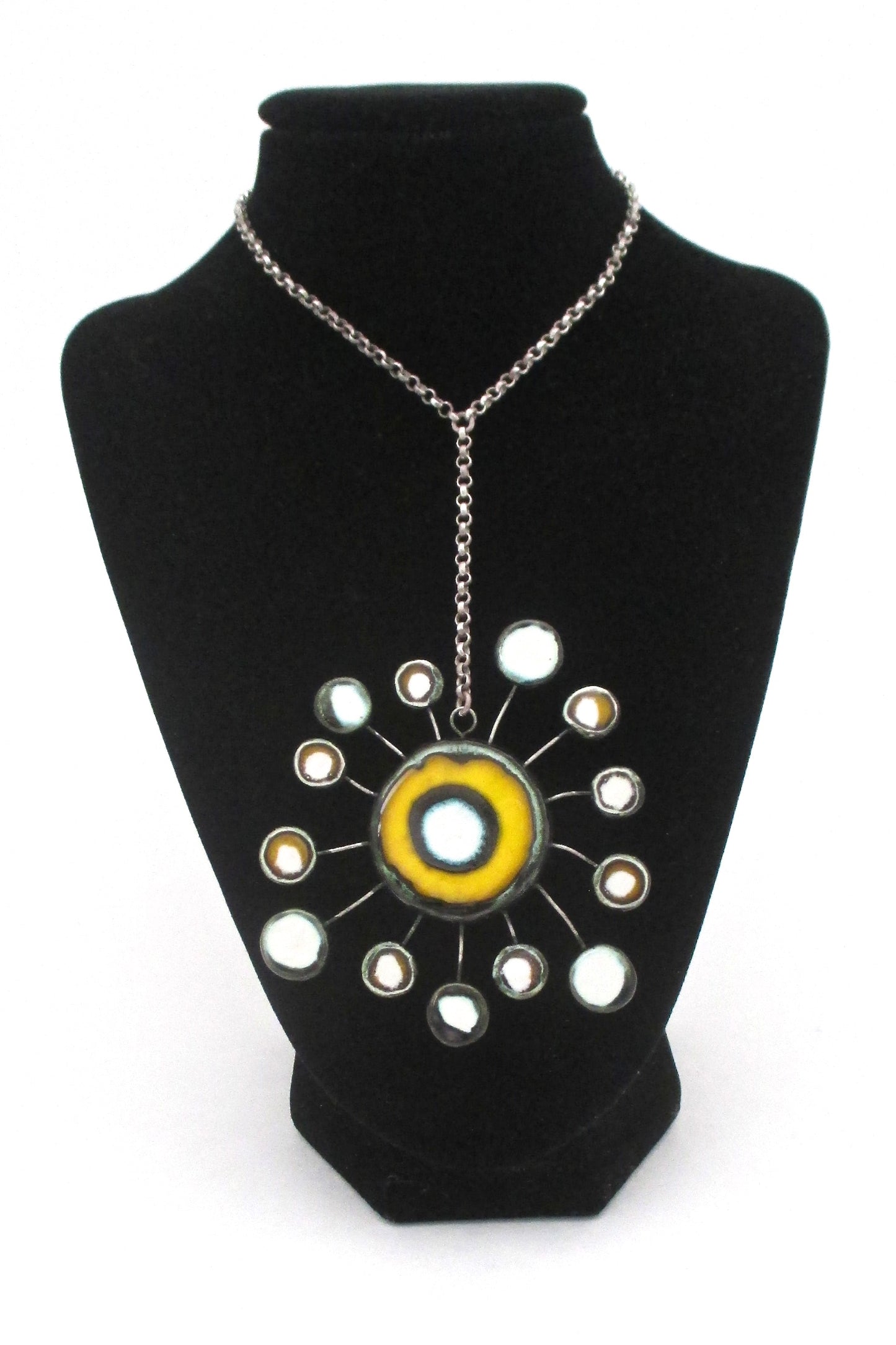 ceramic 'atomic starburst' large pendant