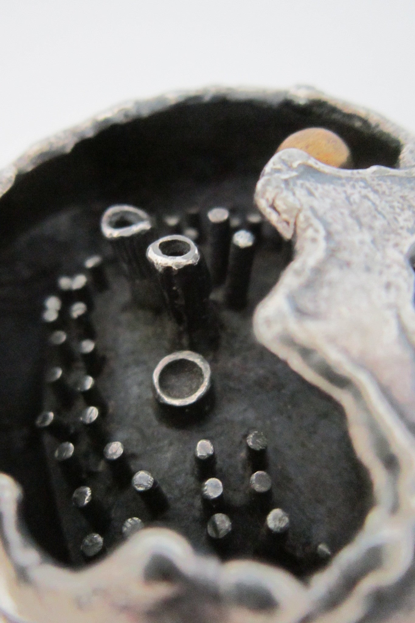 Guy Vidal, Canada vintage large brutalist pod pendant