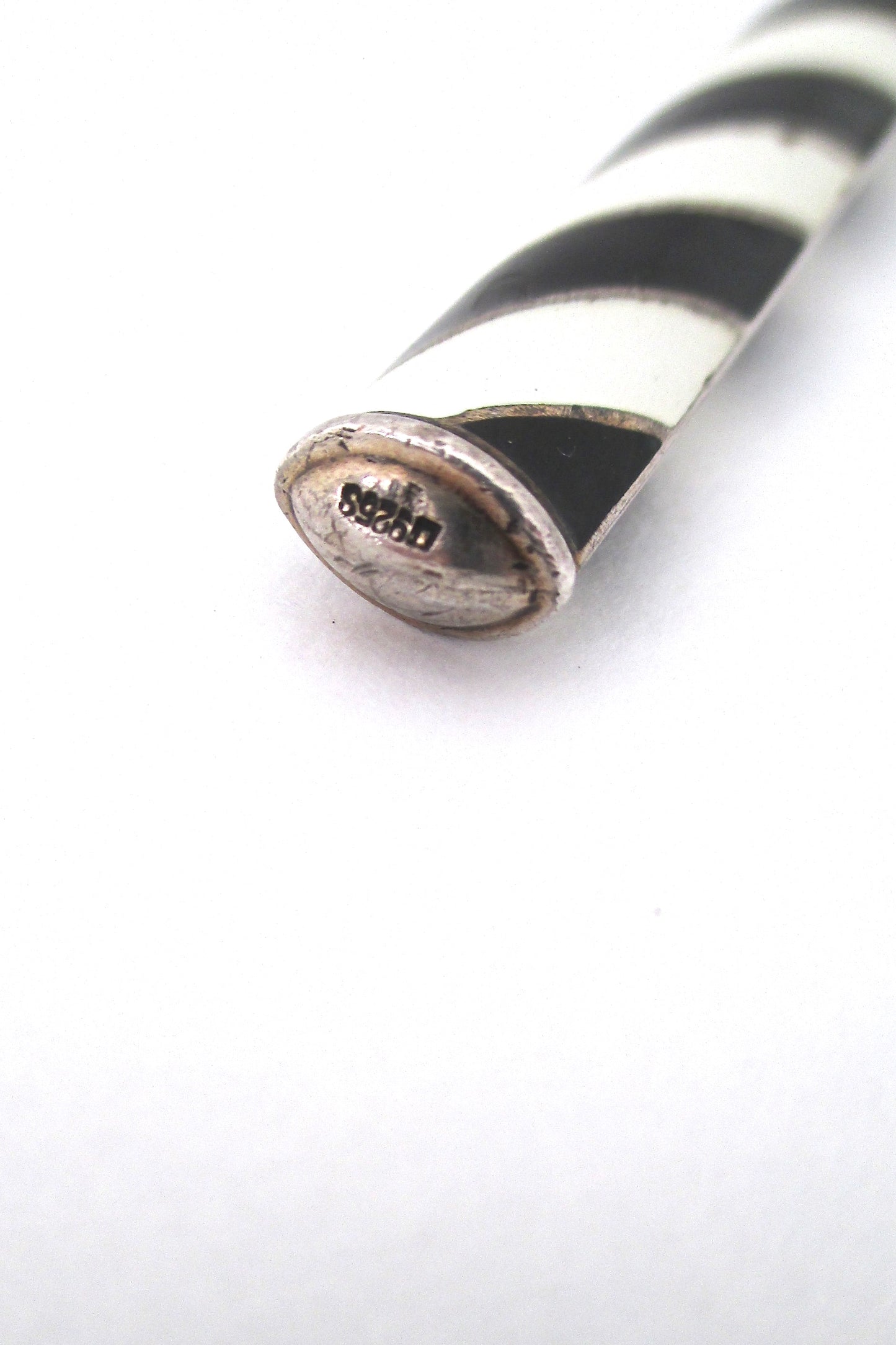 Tostrup sterling and enamel bottle opener