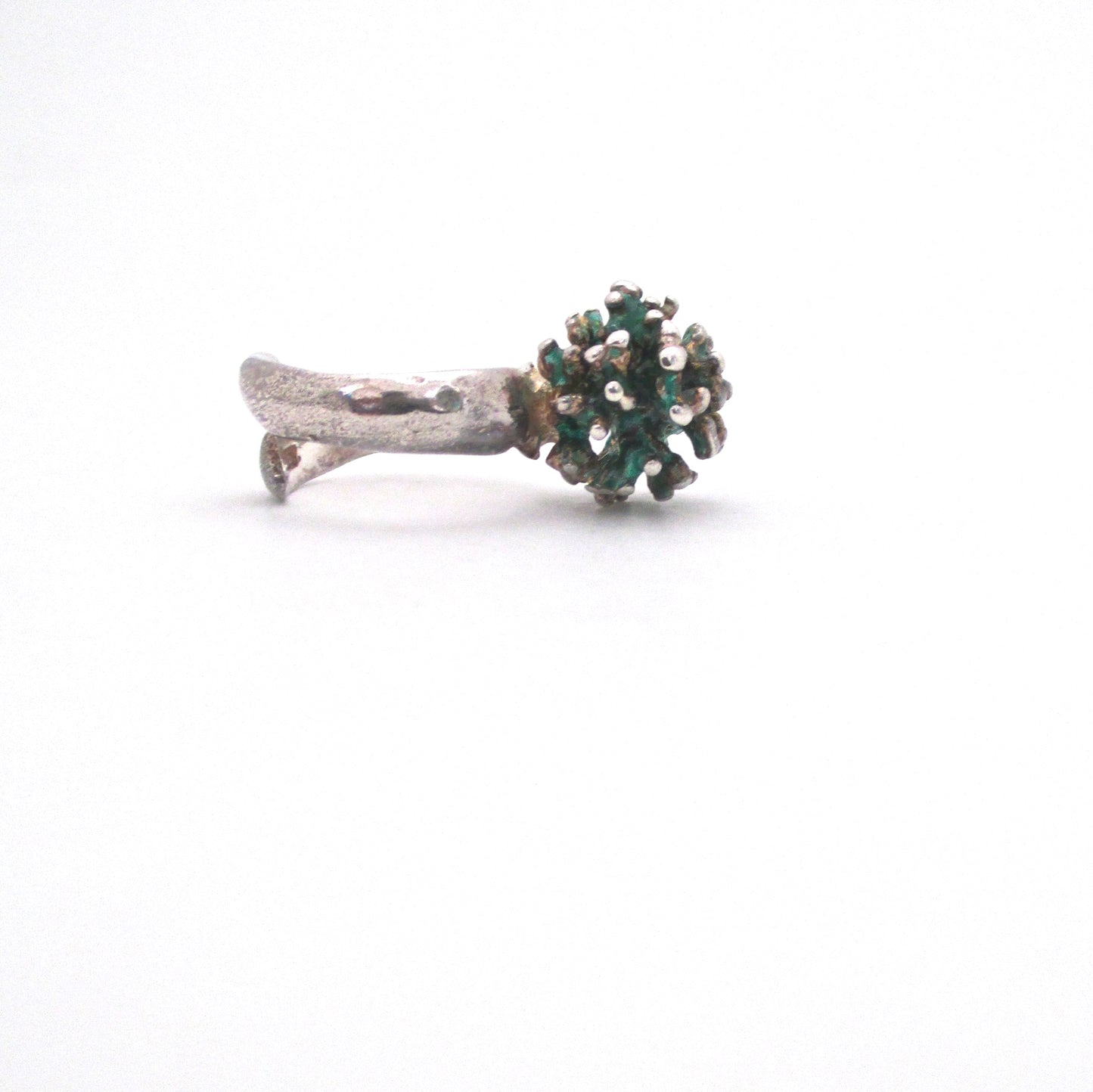profile David Andersen Norway vintage silver enamel ring Karl Jorgen Otteren Scandinavian Modern jewelry design