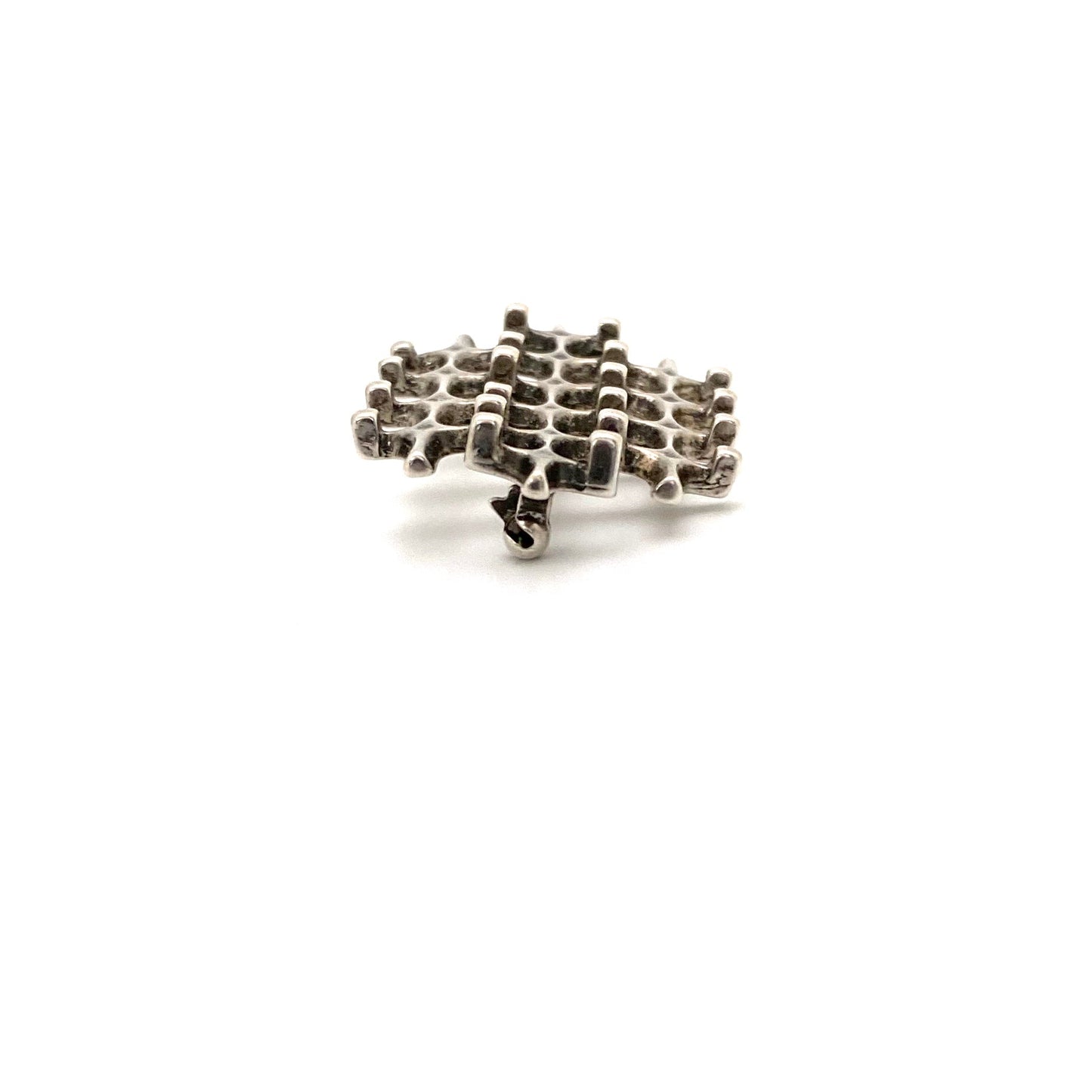 profile Uni David-Andersen Norway vintage silver brooch Marianne Berg Scandinavian Modernist jewelry design