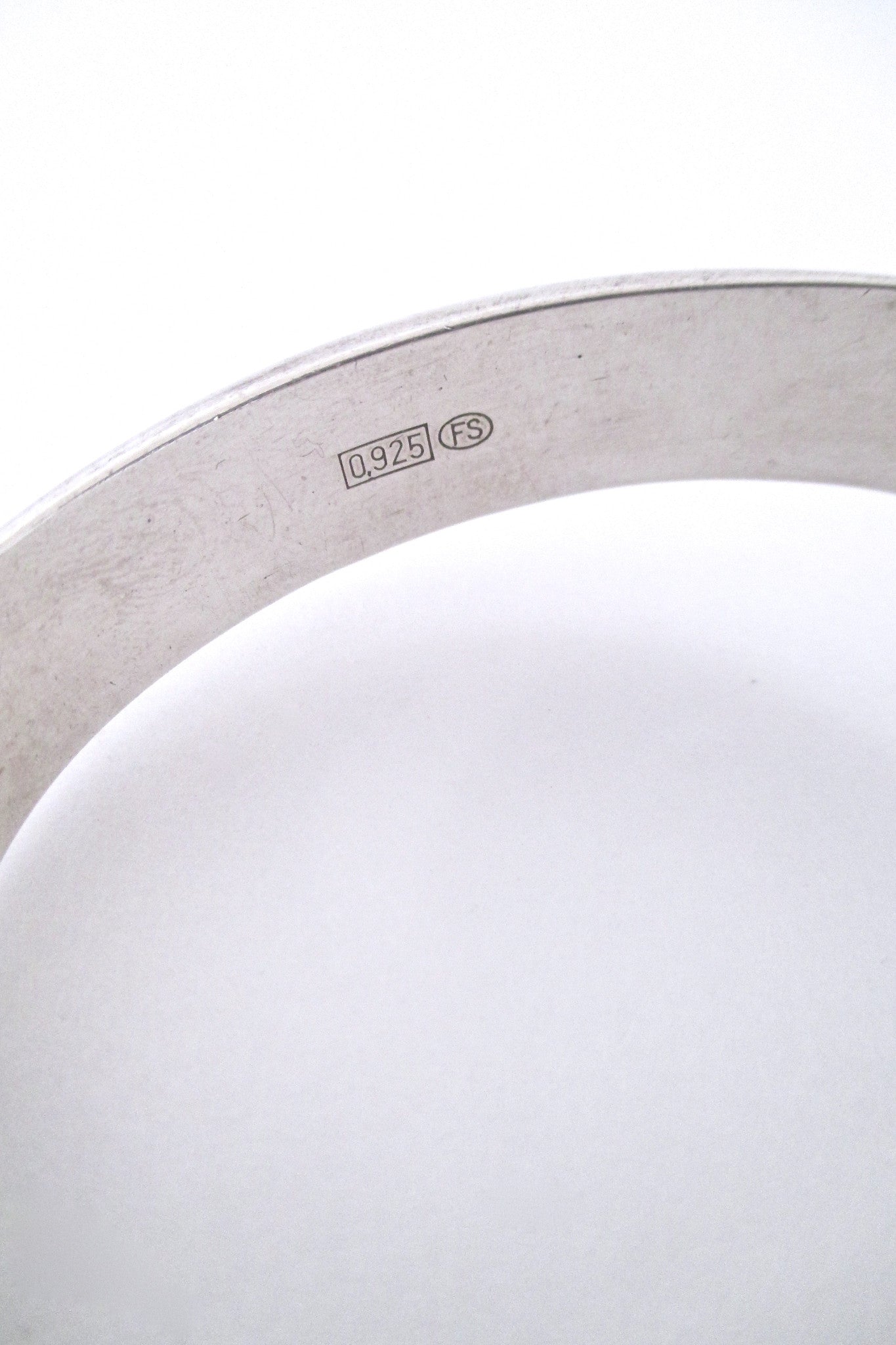 Franz Scheurle large silver & rock crystal bracelet