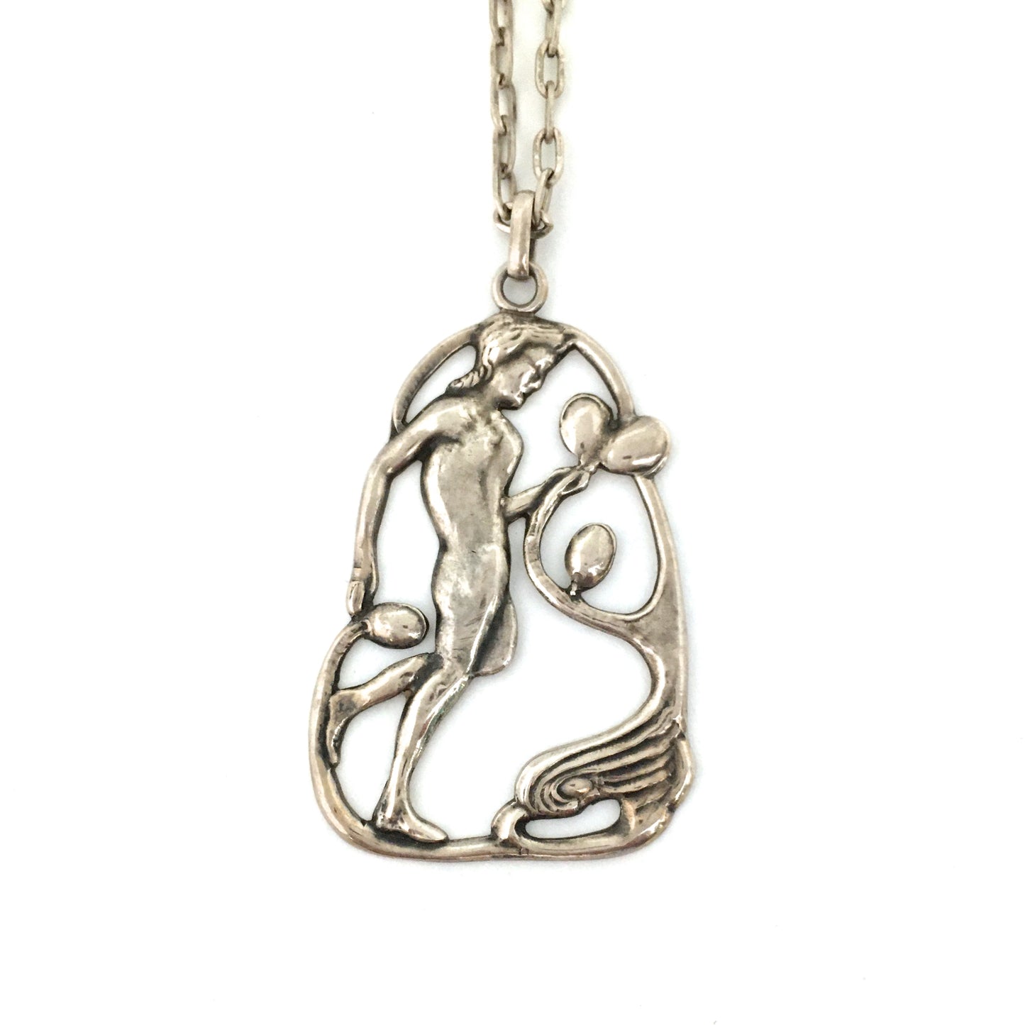 Carl Poul Petersen large figural pendant necklace