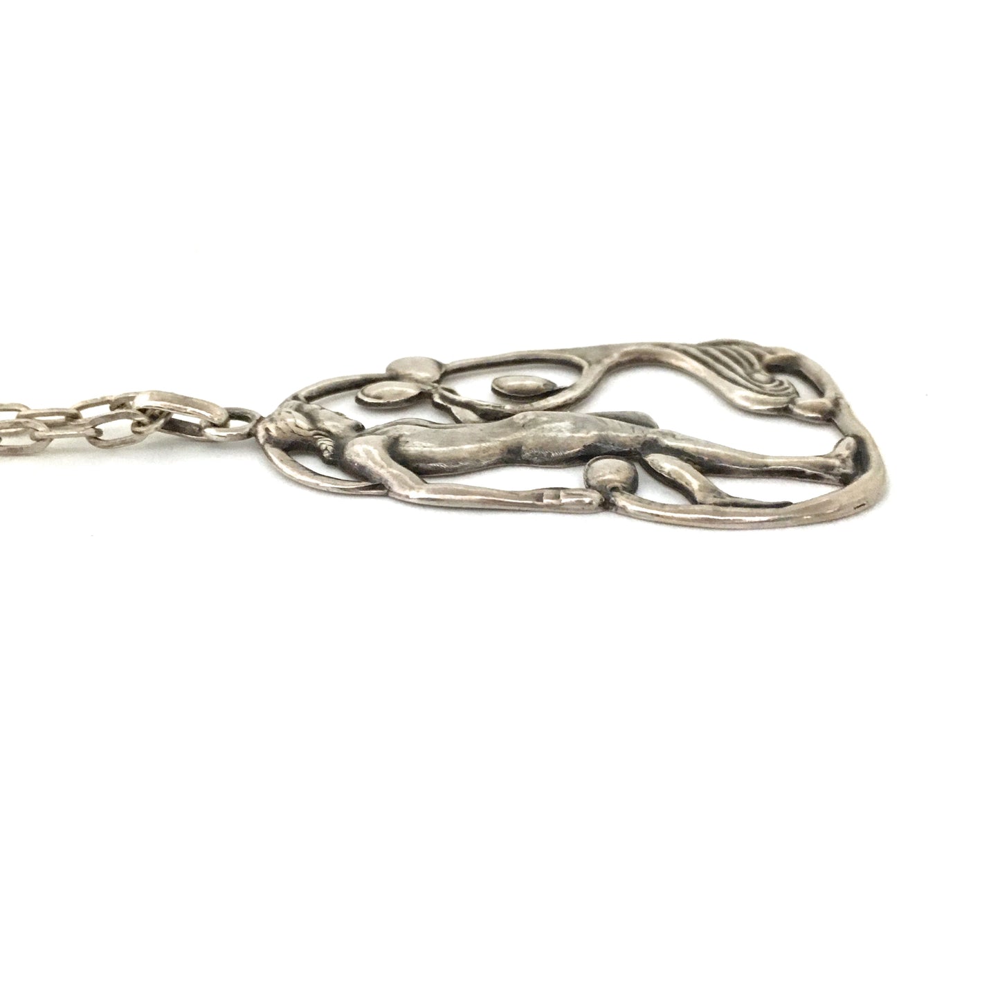 Carl Poul Petersen large figural pendant necklace
