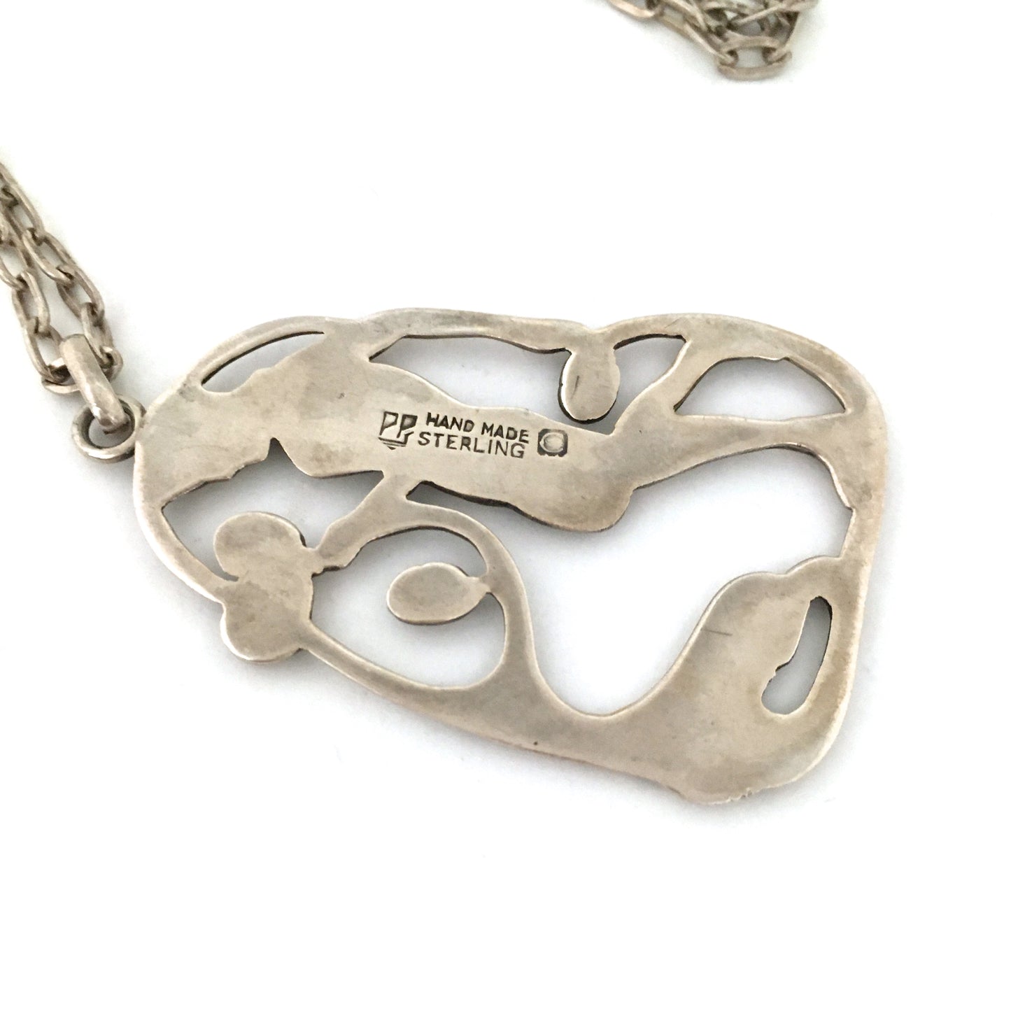 Carl Poul Petersen large figural pendant necklace