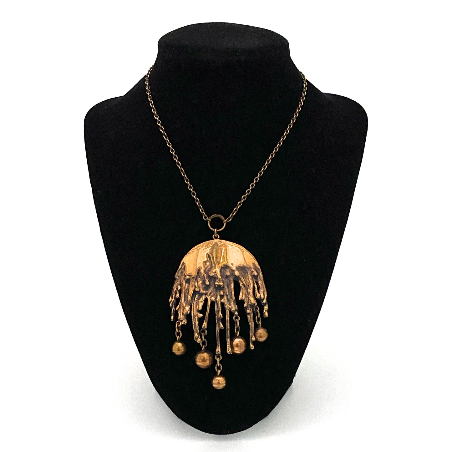 Pentti Sarpaneva kinetic bronze necklace