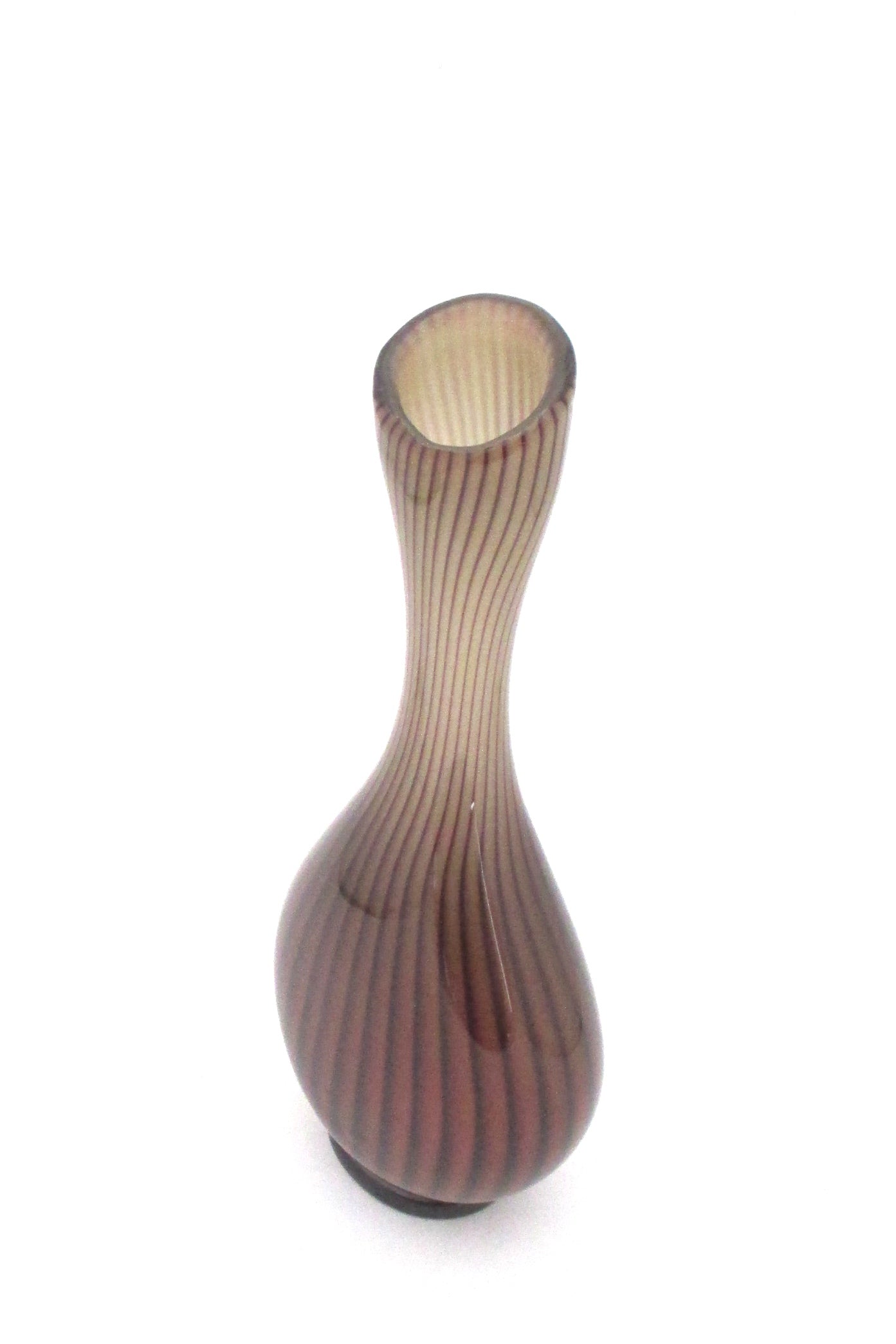 top Kosta Sweden vintage Colora blown cased glass vase Vicke Lindstrand signed Scandinavian Modern design